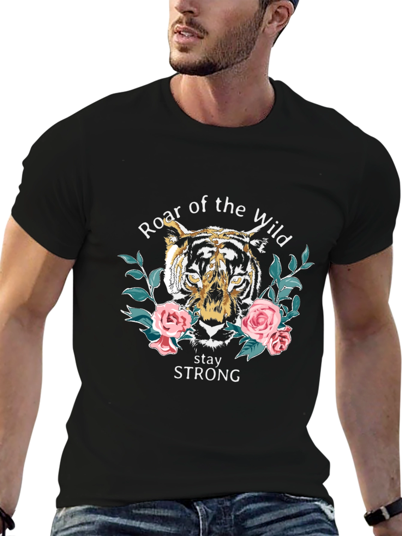 Roar of the Wild Graphic Tee - Stay Strong