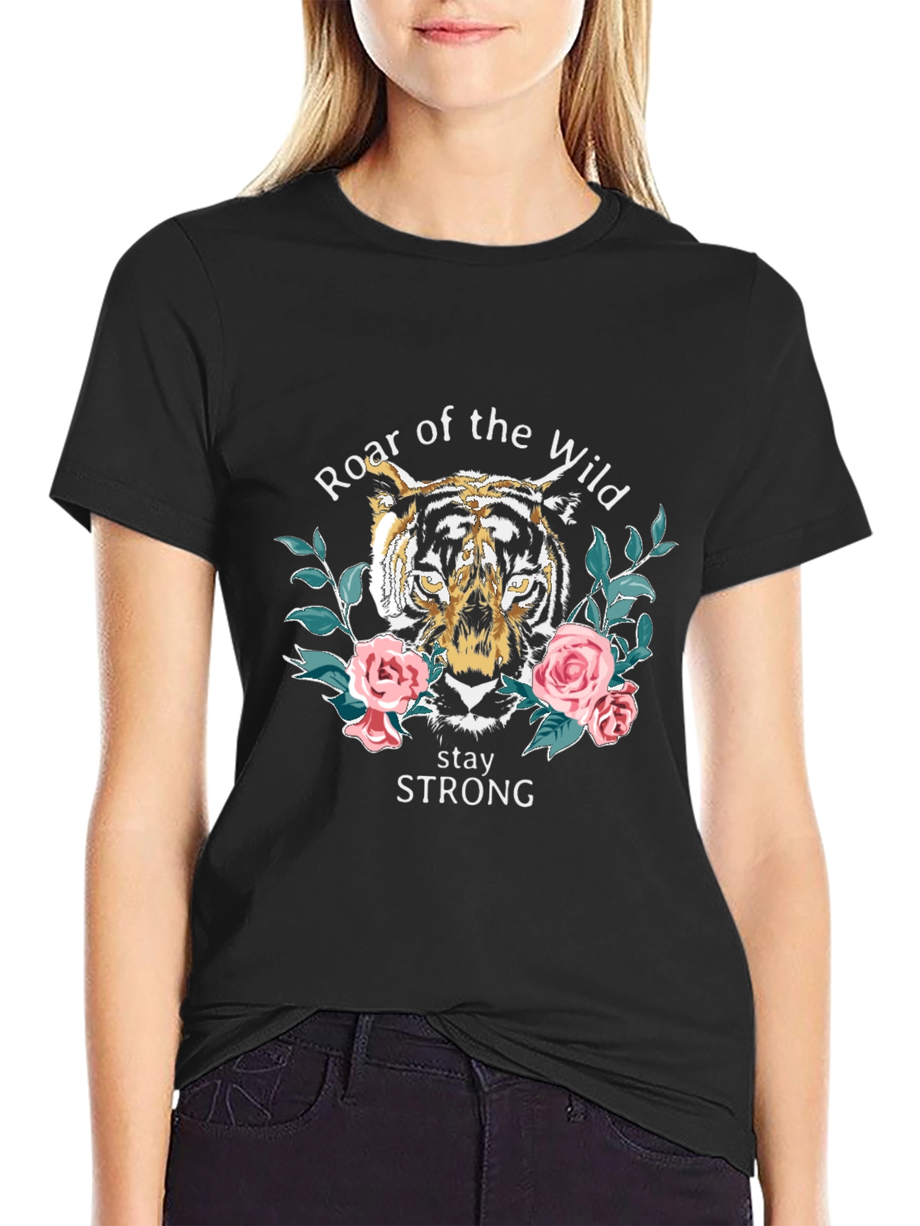 Roar of the Wild Graphic Tee - Stay Strong