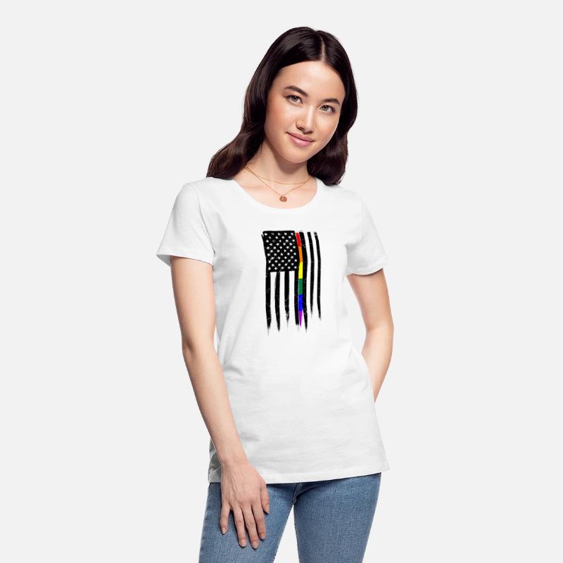 LGBTQ Thin Line Amercian Flag