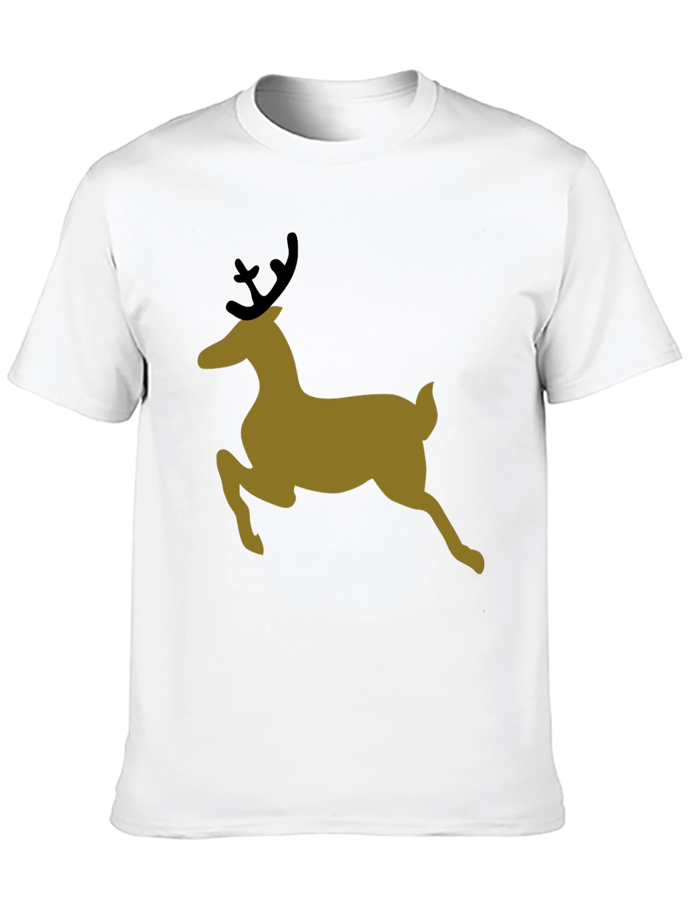 Holiday Deer Graphic Tee - Black T-Shirt