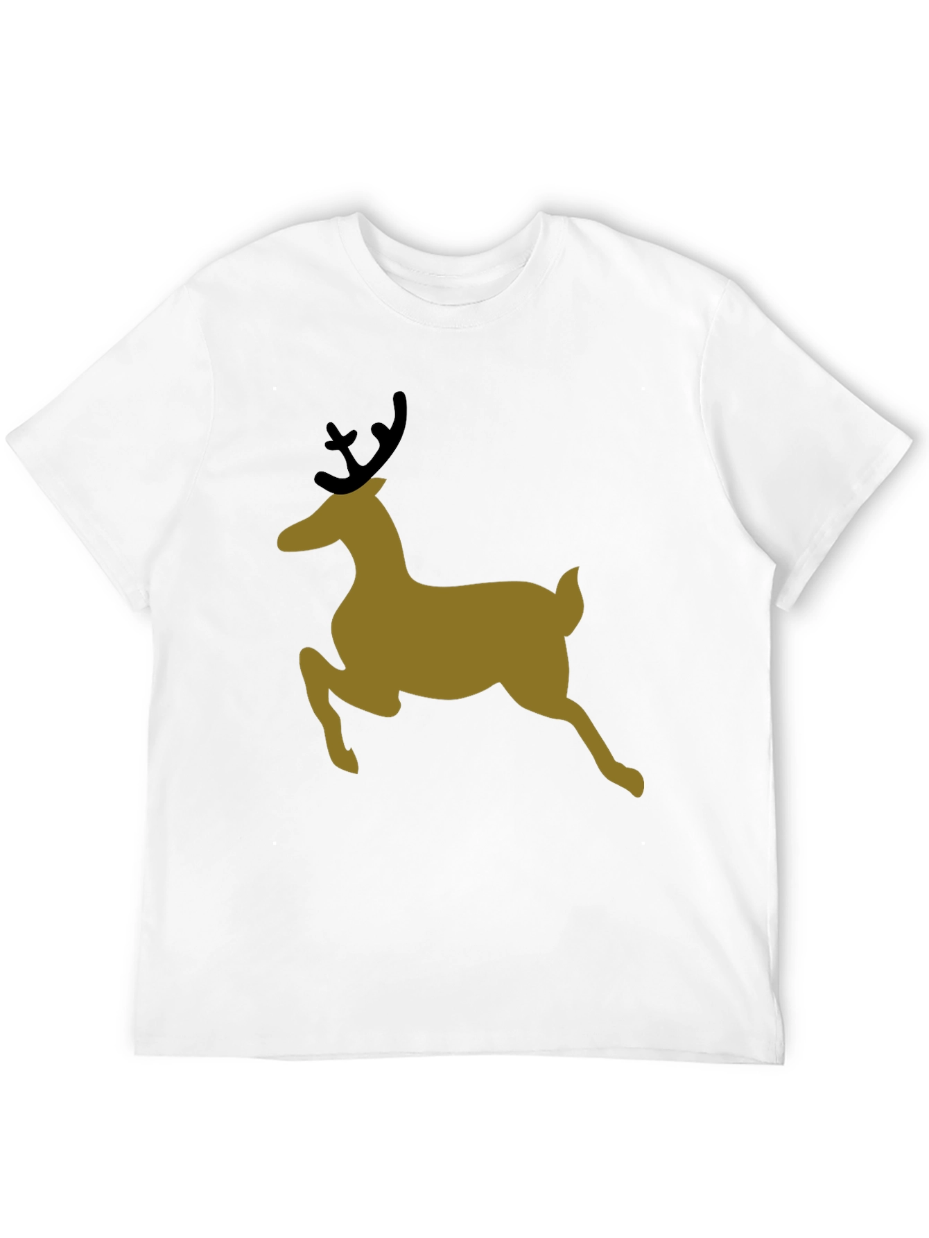 Holiday Deer Graphic Tee - Black T-Shirt