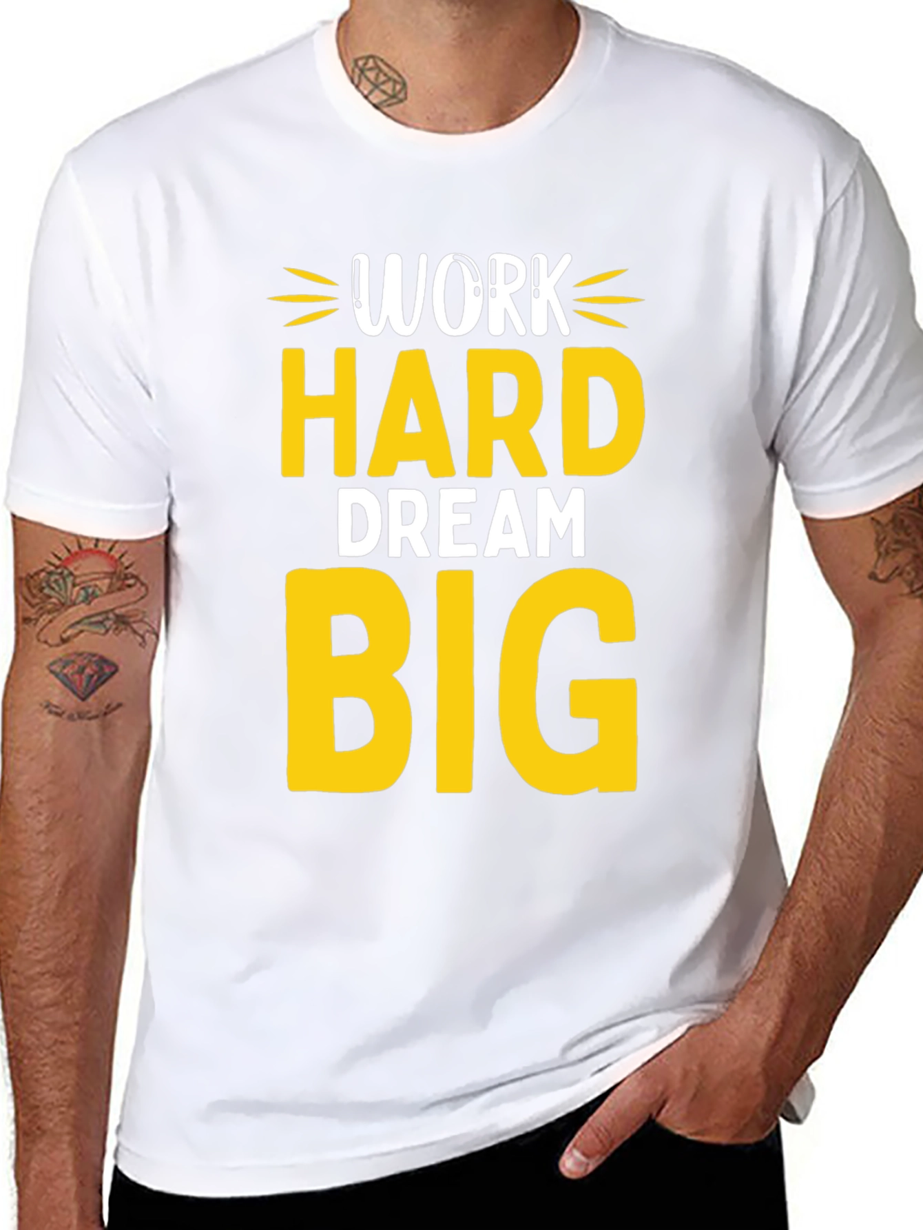 Work Hard Dream Big Graphic T-Shirt