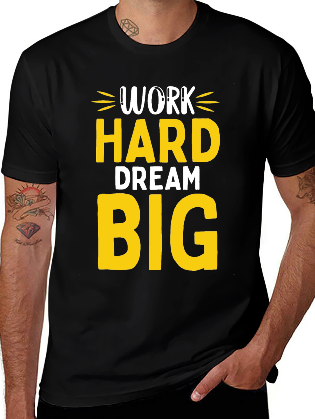 Work Hard Dream Big Graphic T-Shirt