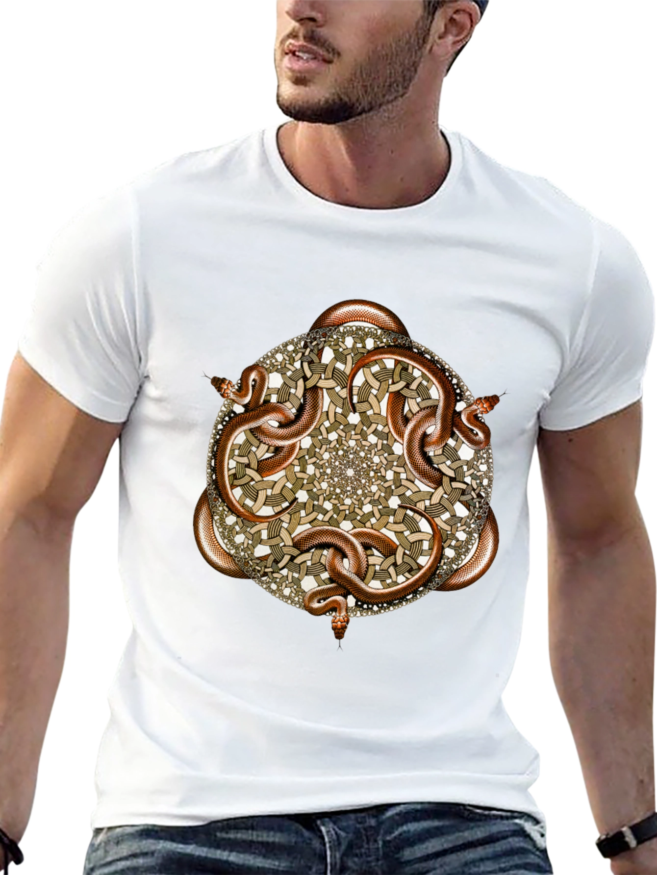 Snake Mandala Graphic T-Shirt