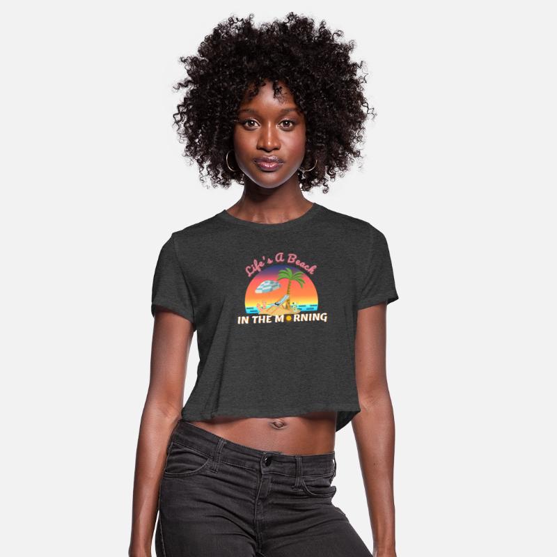 Life's A Beach In the Morning Beach Design T-Shirt