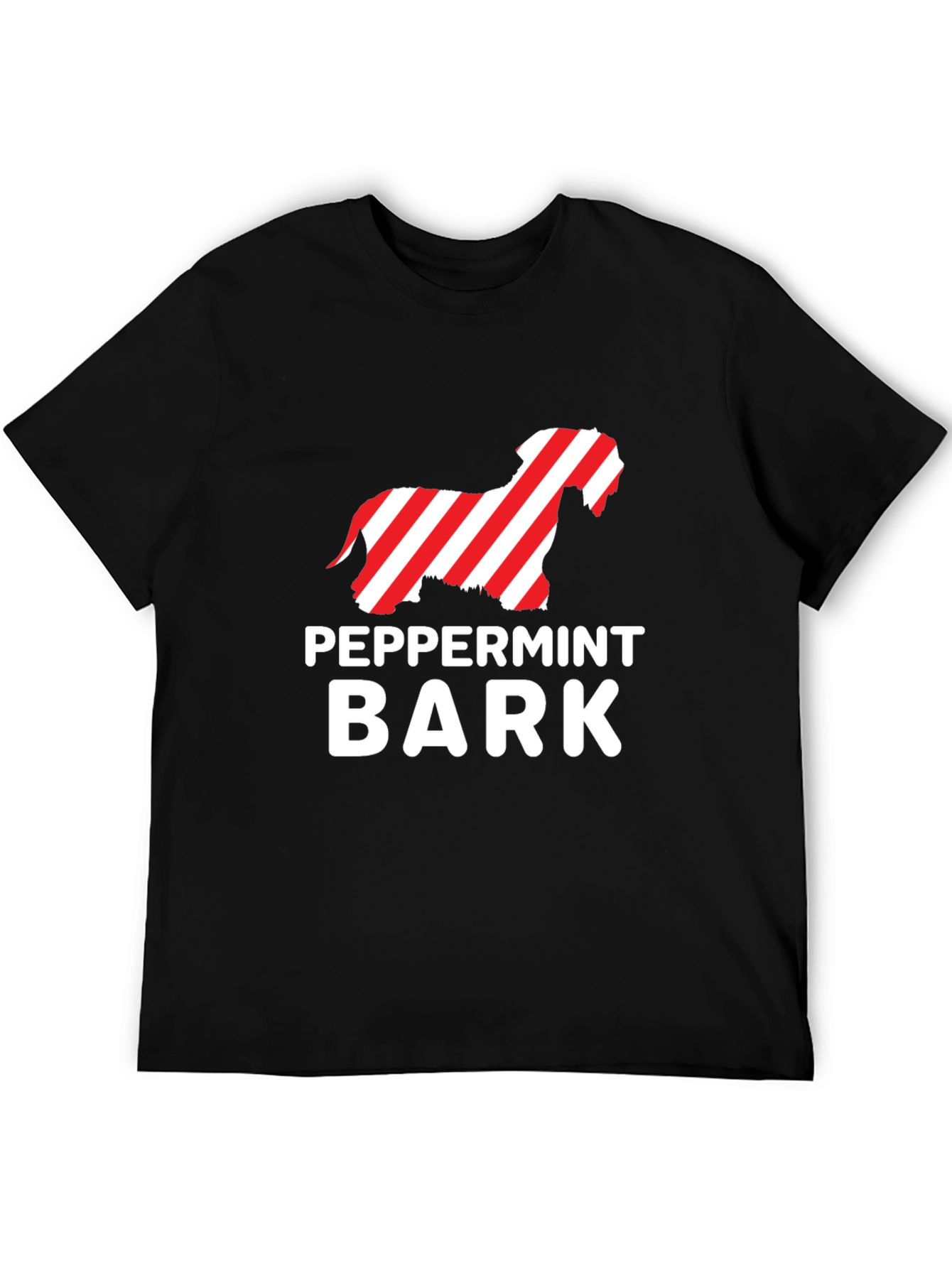 Peppermint Bark Dog T-Shirt - Holiday Gift