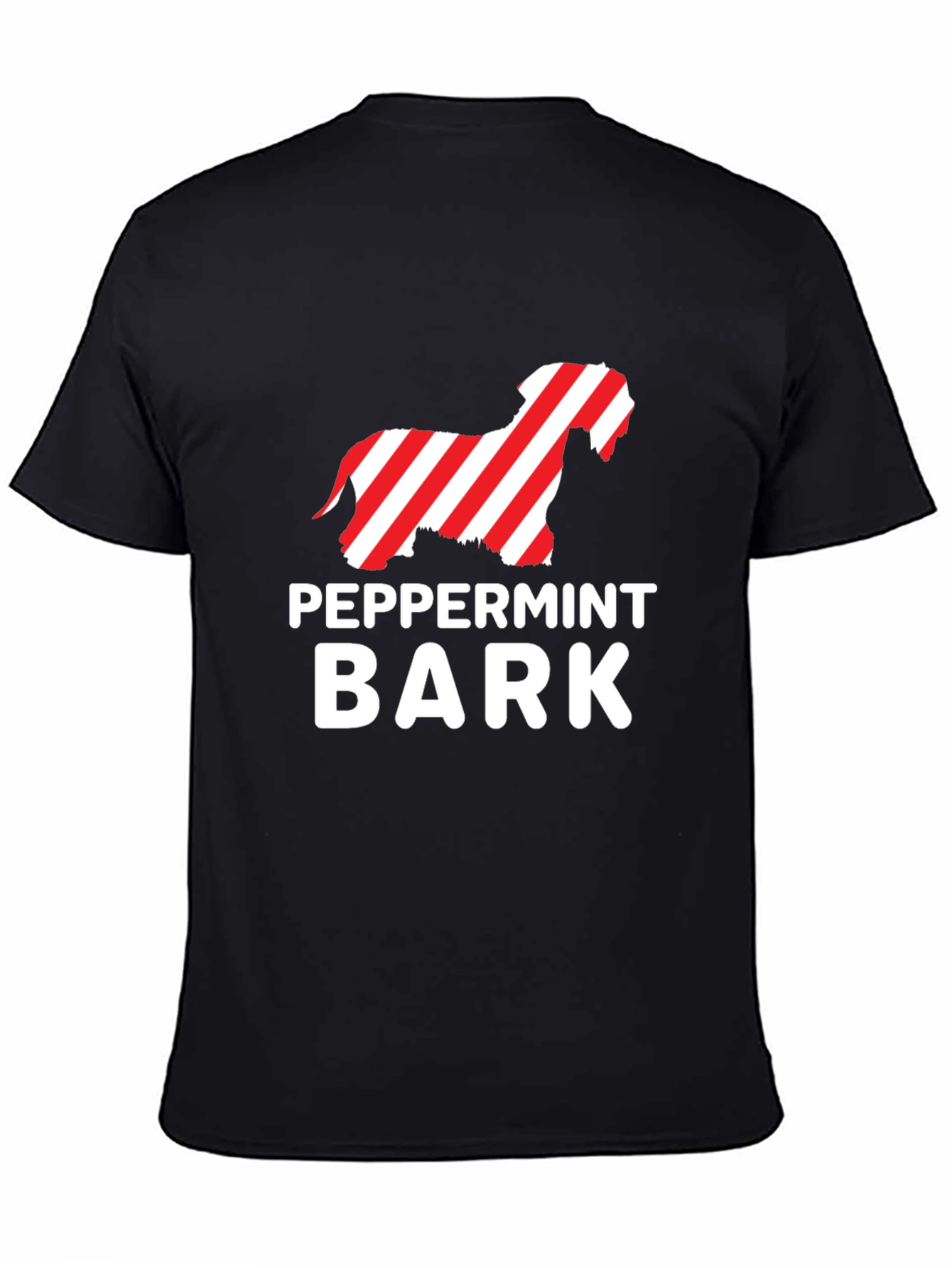 Peppermint Bark Dog T-Shirt - Holiday Gift