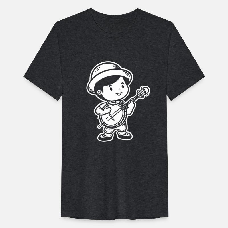 Little Banjo Player Cartoon Look