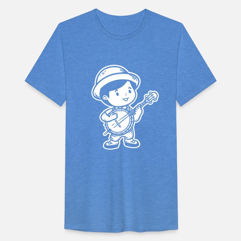 Little Banjo Player Cartoon Look
