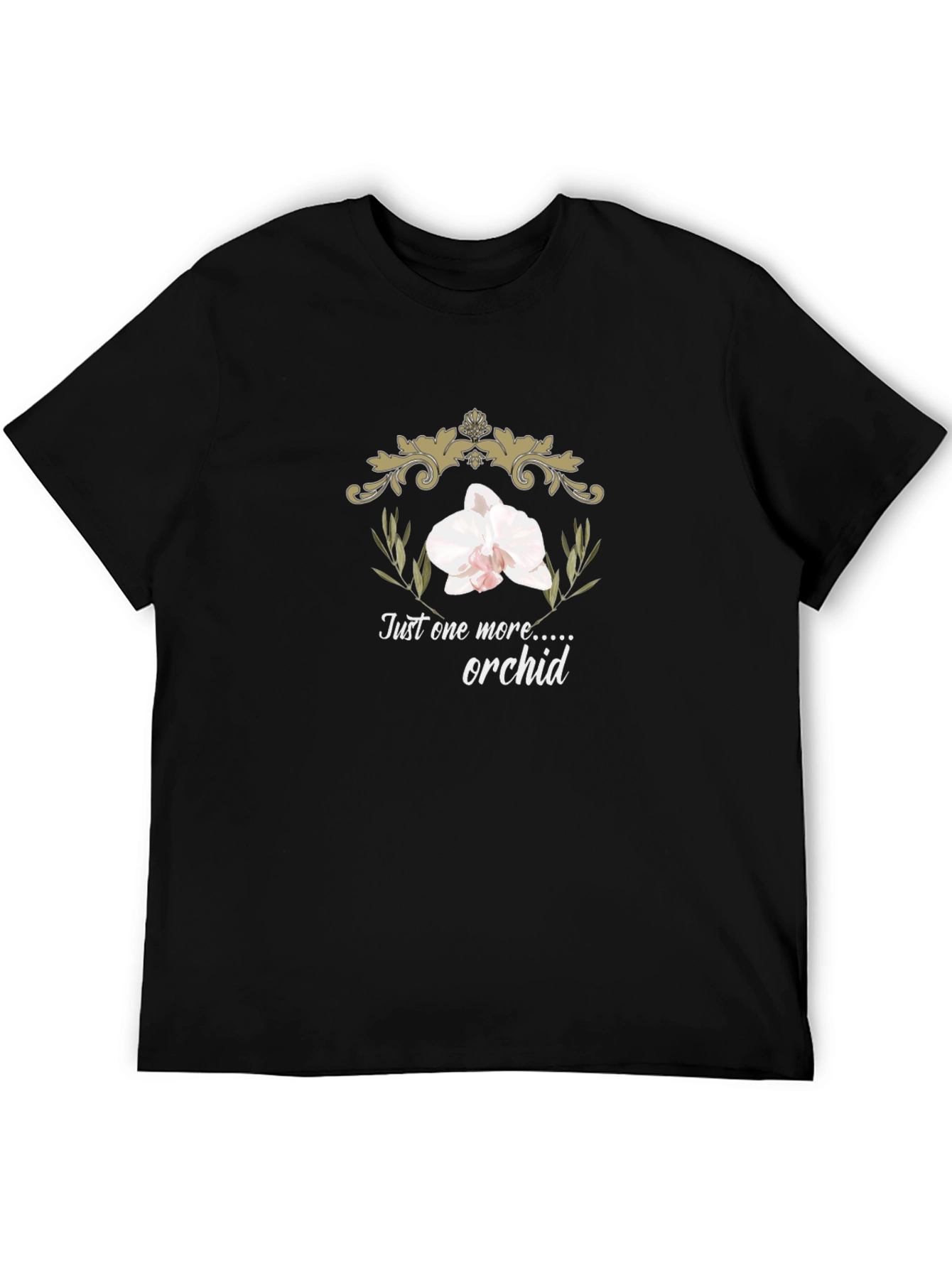 Orchid Lovers Black T-Shirt