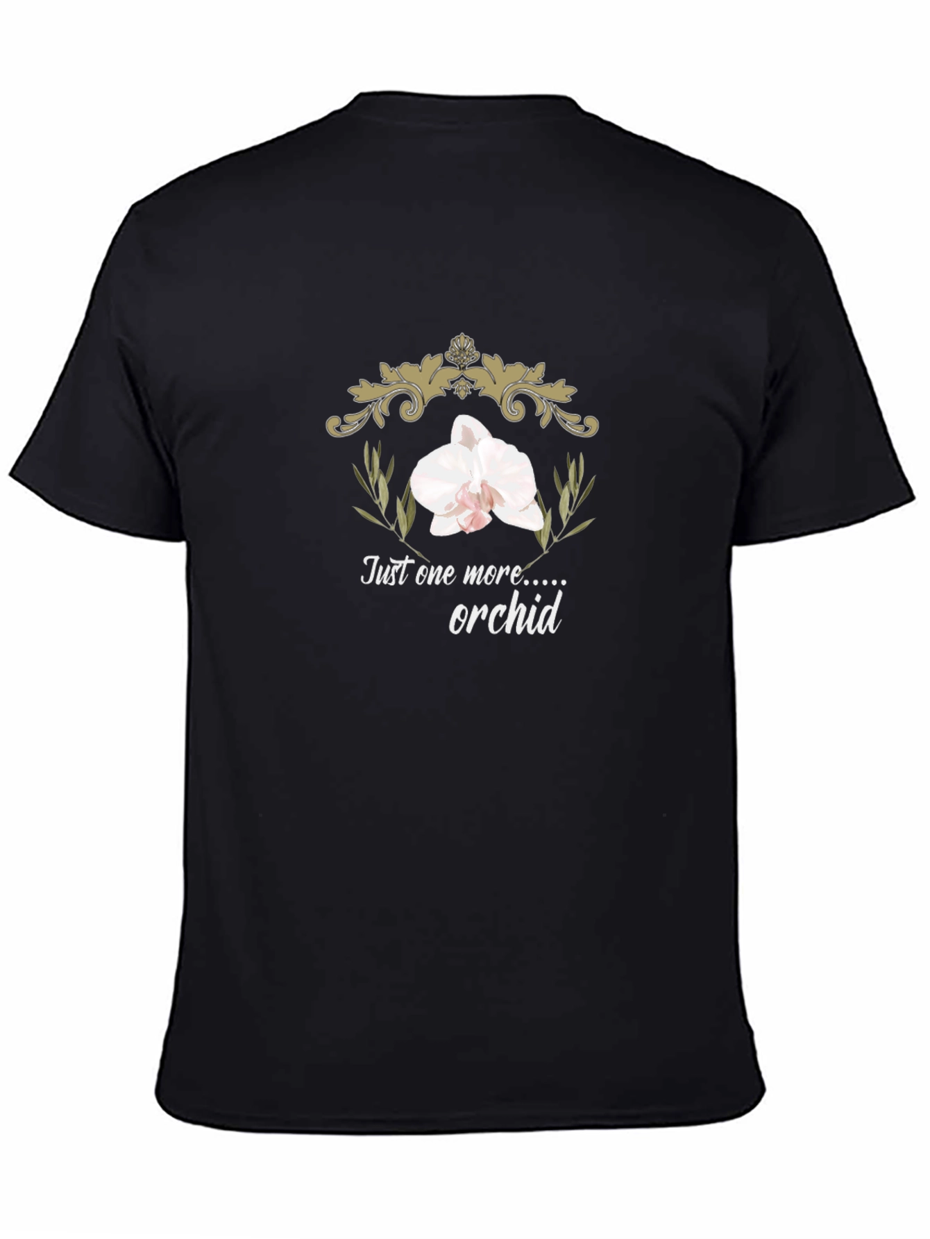 Orchid Lovers Black T-Shirt