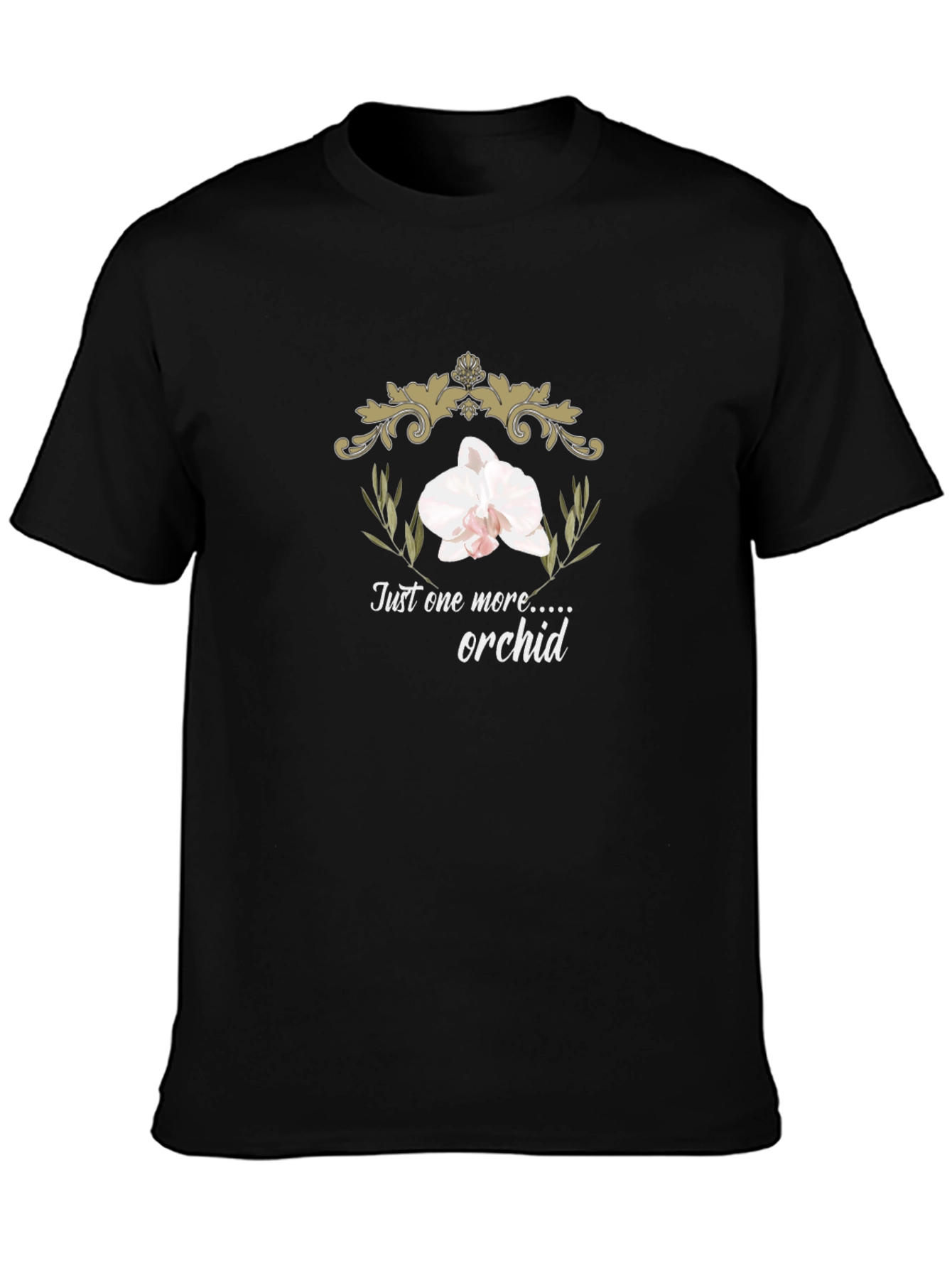 Orchid Lovers Black T-Shirt