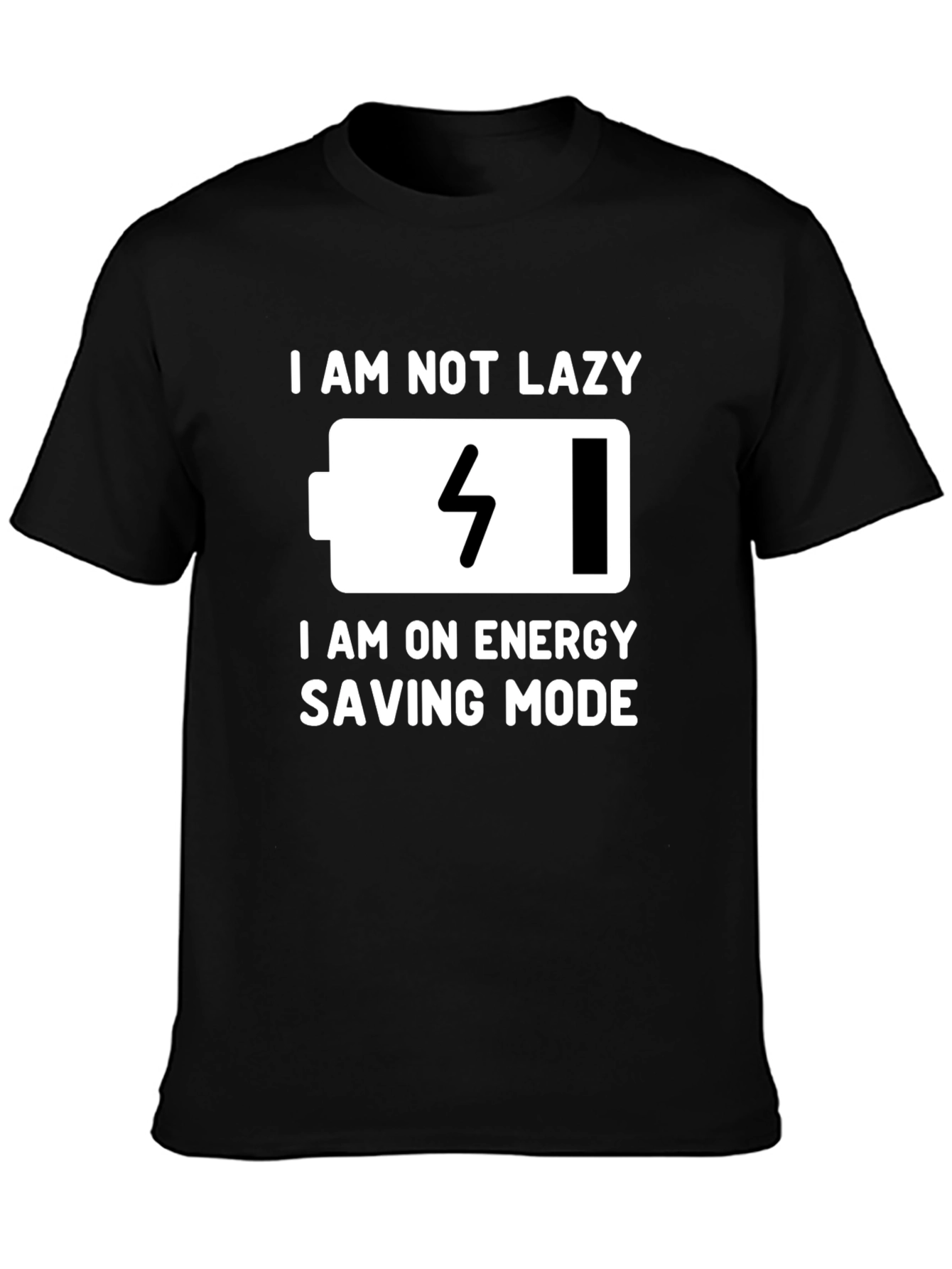 Funny Energy Saving Mode Graphic Tee