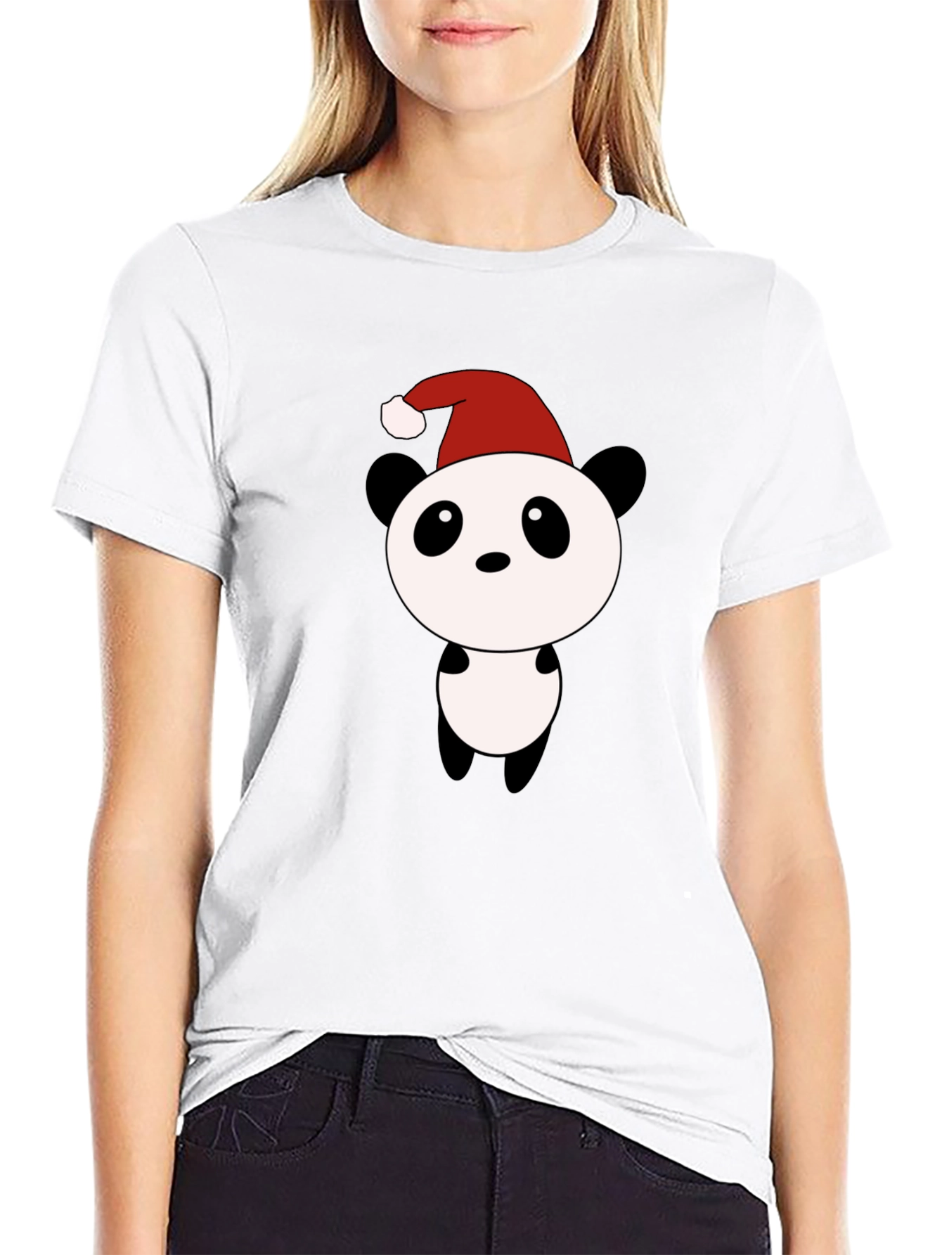 Festive Panda T-Shirt - Holiday Cheer