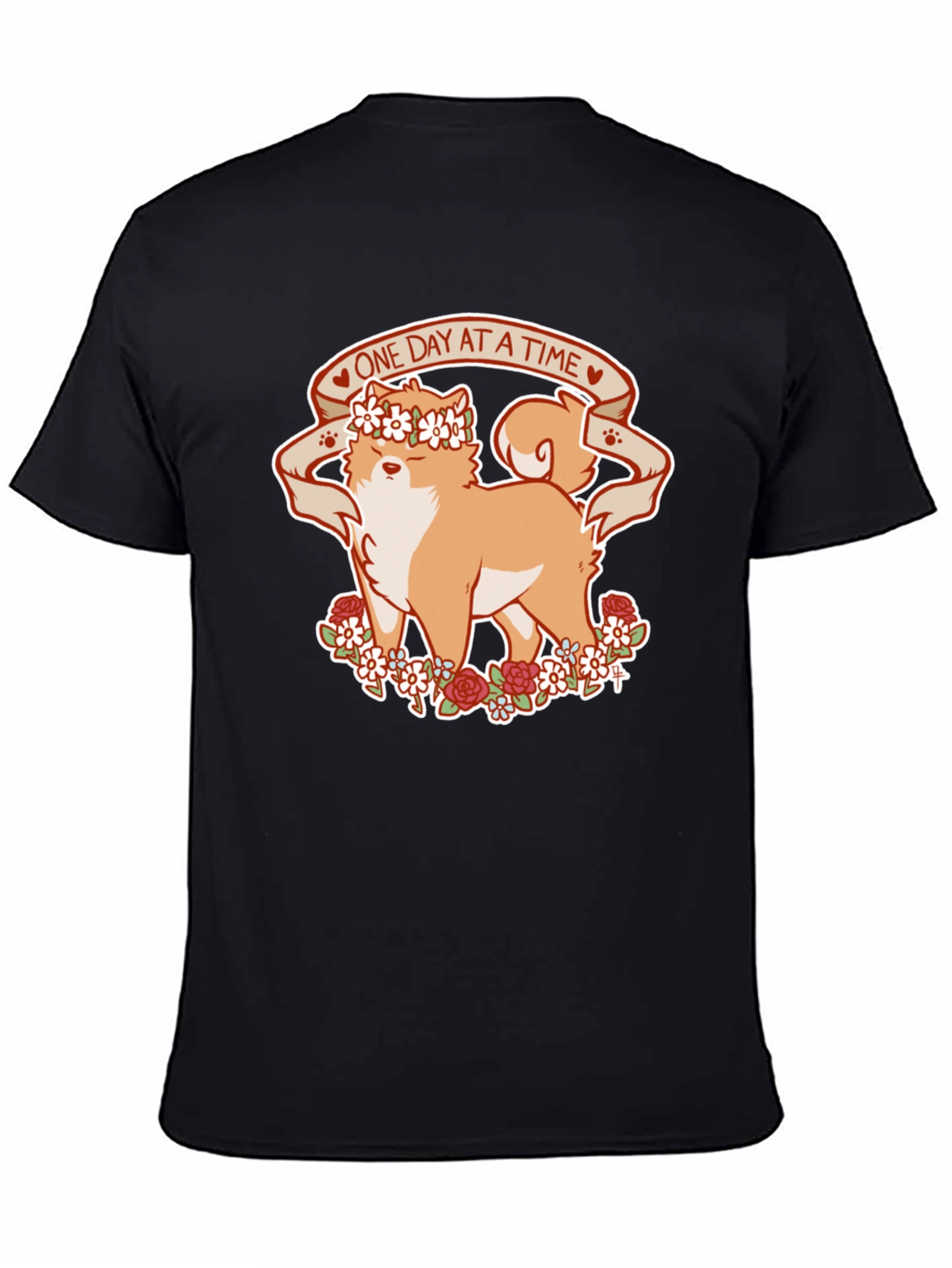 Shiba Inu One Day At A Time T-Shirt