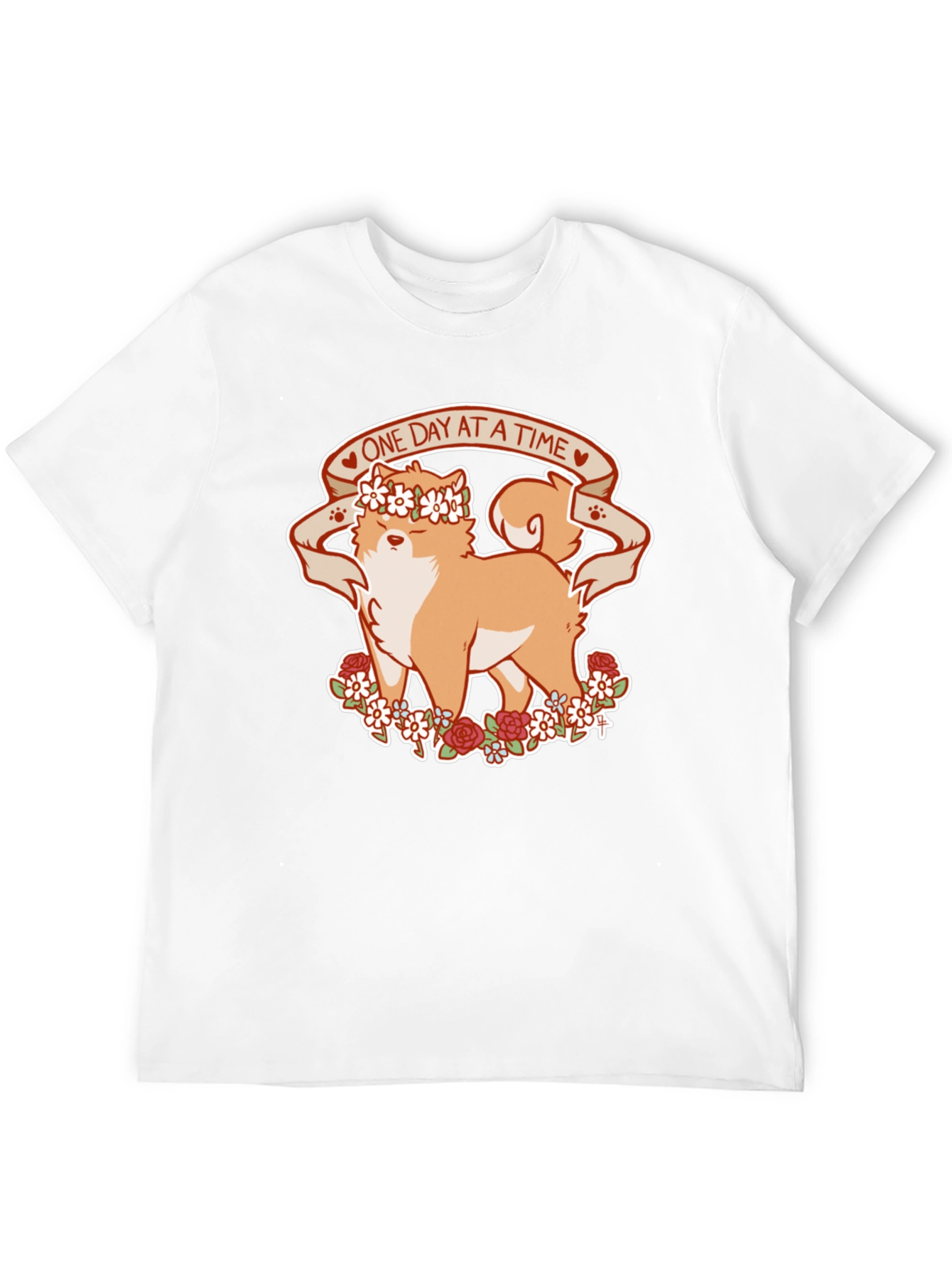 Shiba Inu One Day At A Time T-Shirt