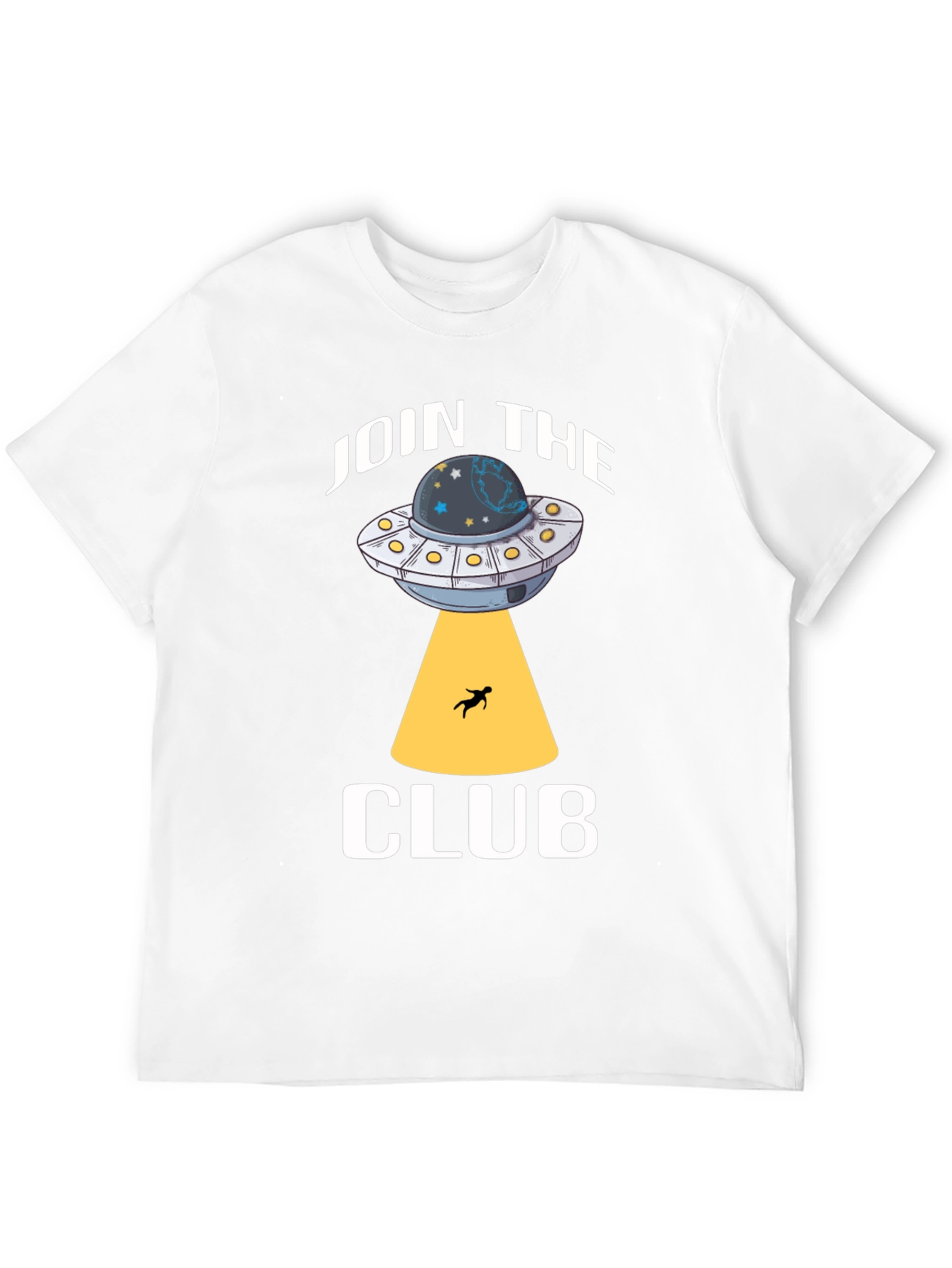 Join the Club UFO Abduction Black T-Shirt