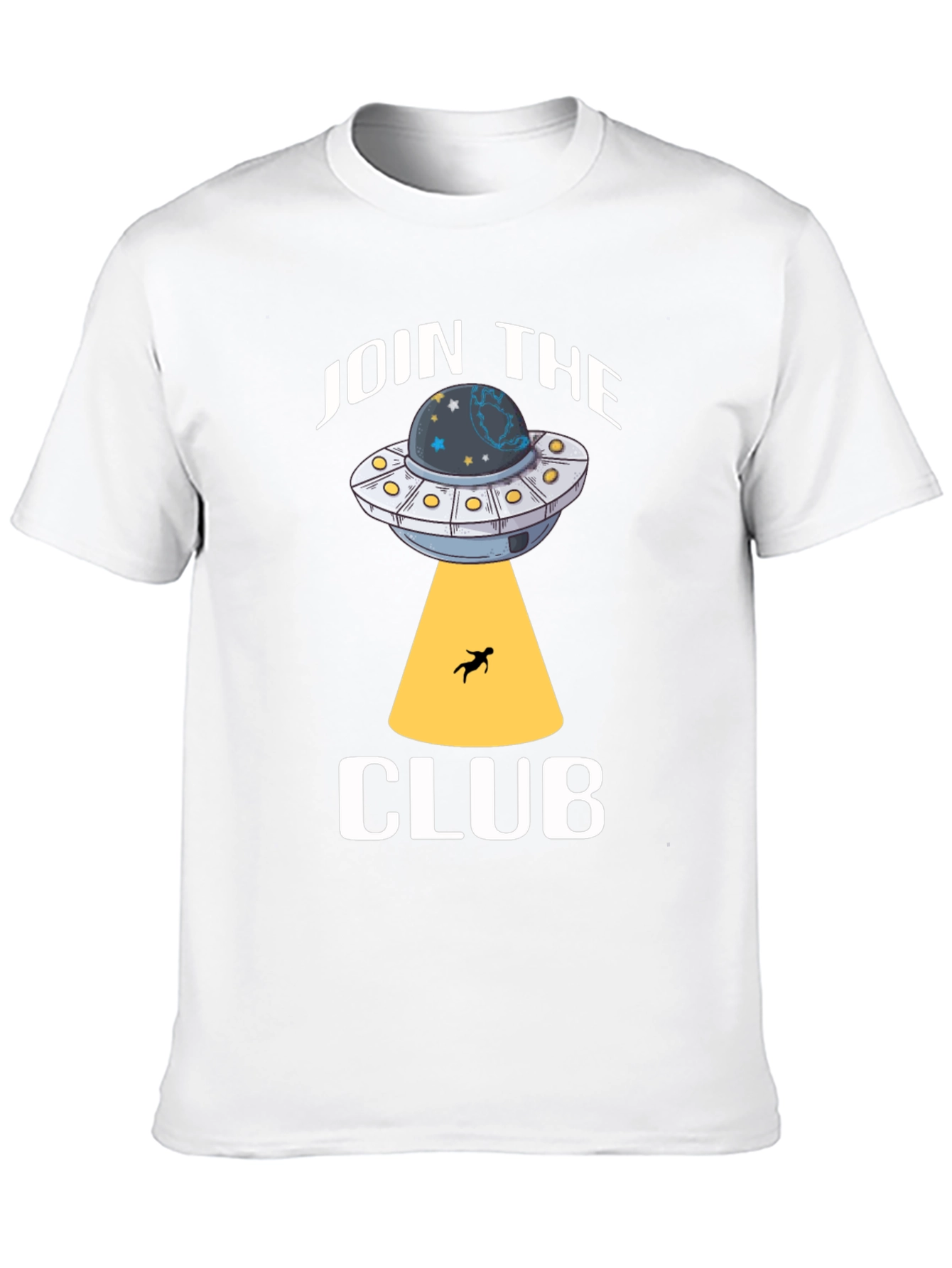 Join the Club UFO Abduction Black T-Shirt