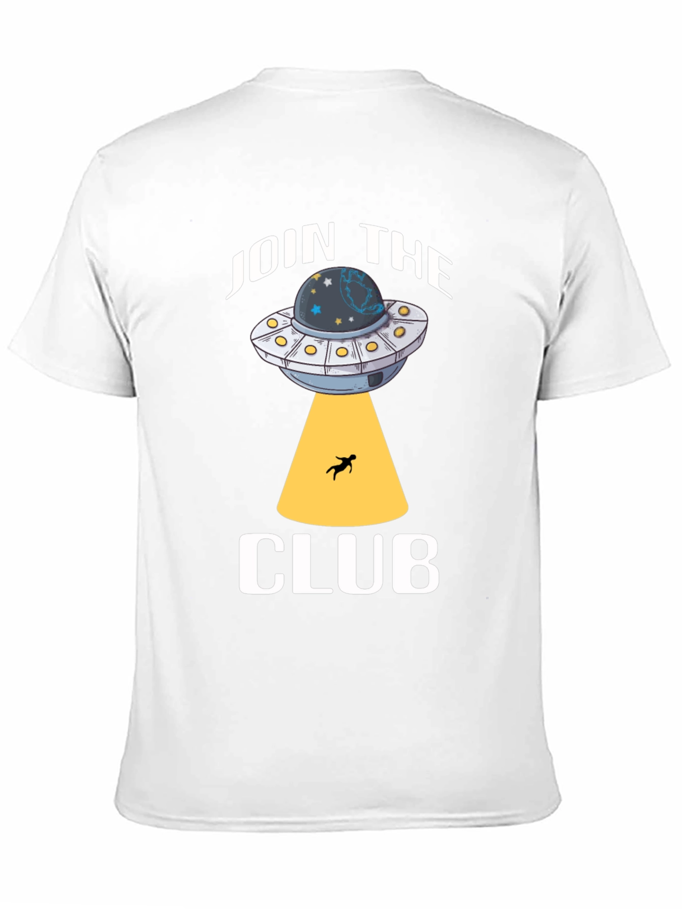 Join the Club UFO Abduction Black T-Shirt