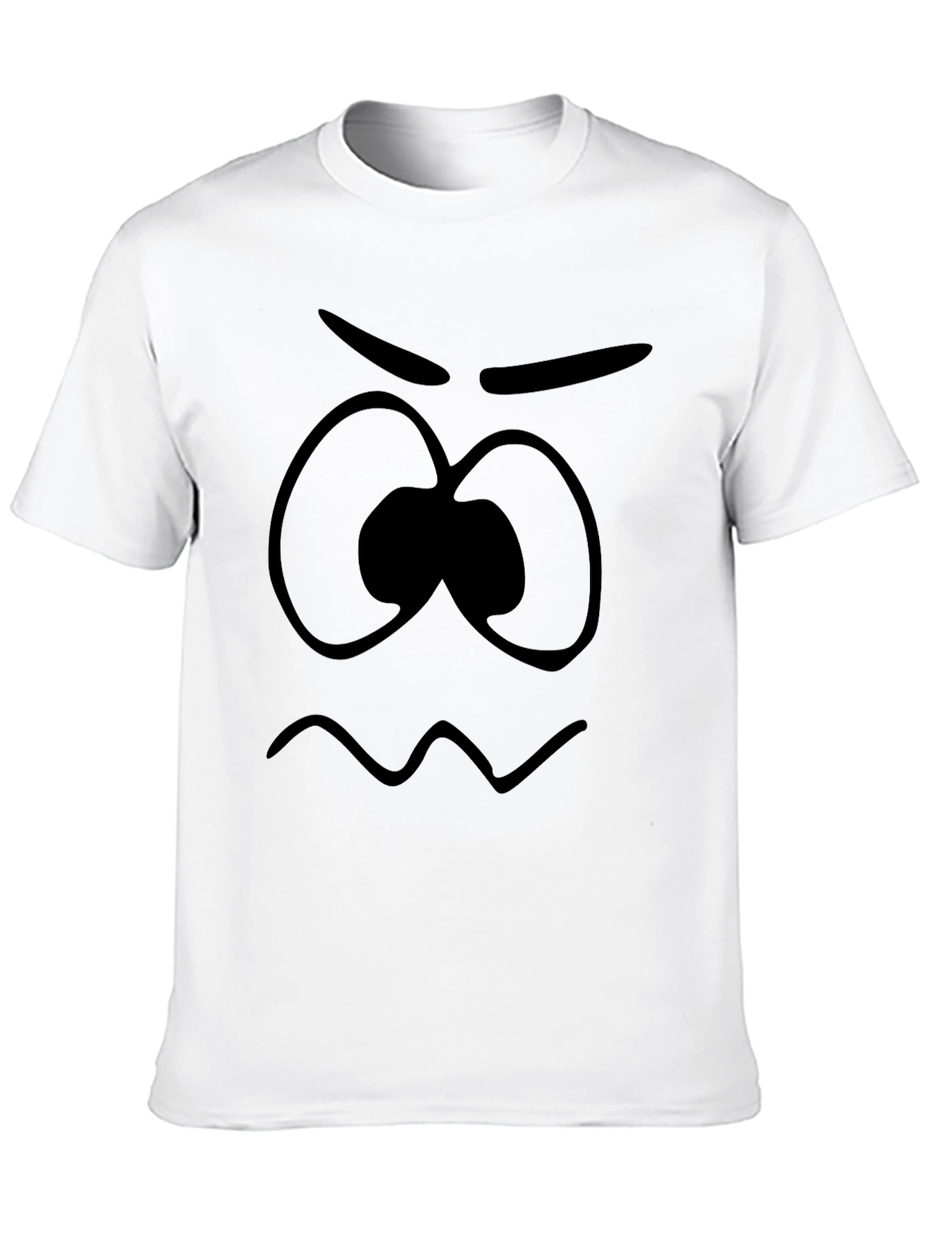 Grumpy Face Graphic Tee - Soft Cotton Unisex T-Shirt