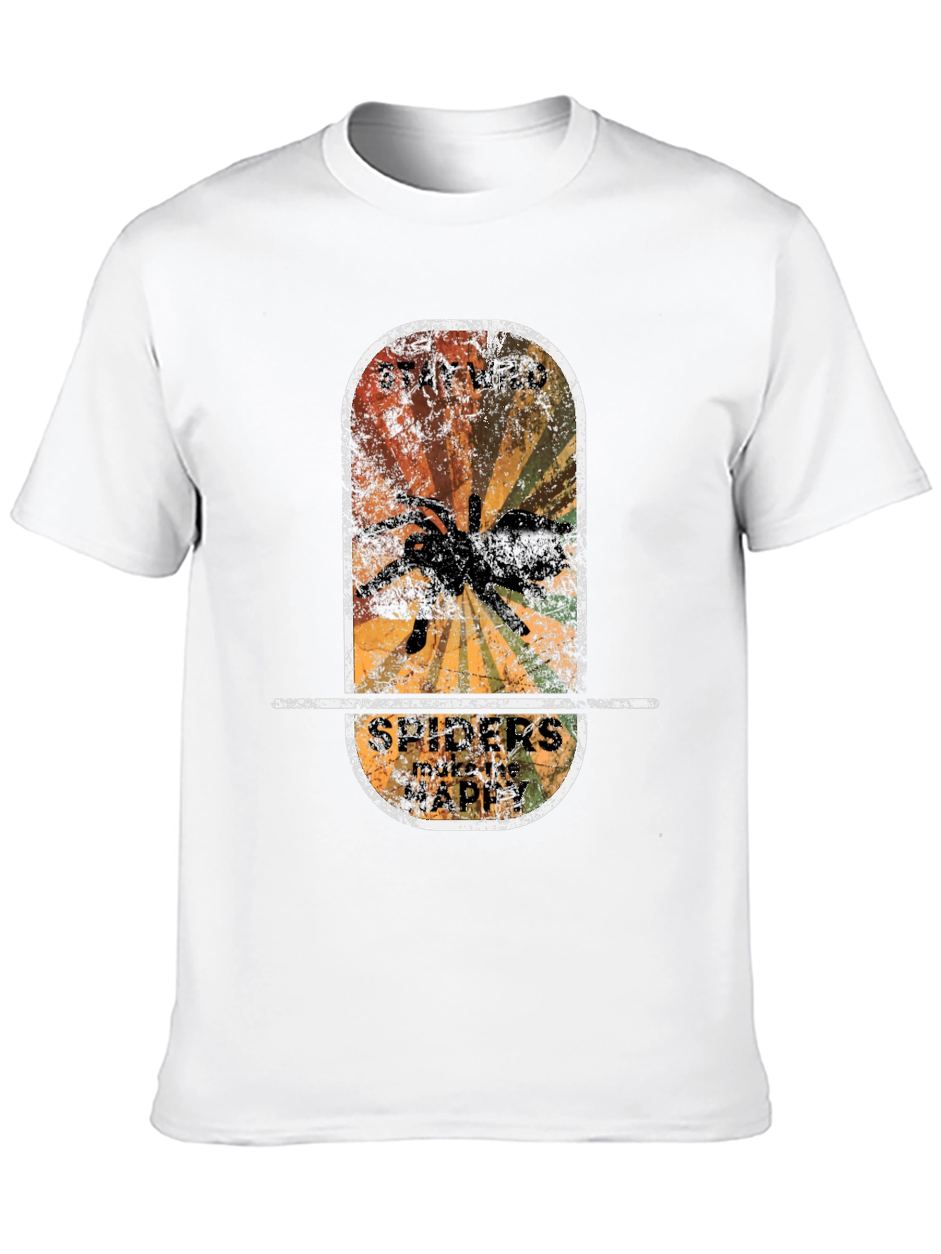 Stay Wild Spiders Make Me Happy Graphic T-Shirt