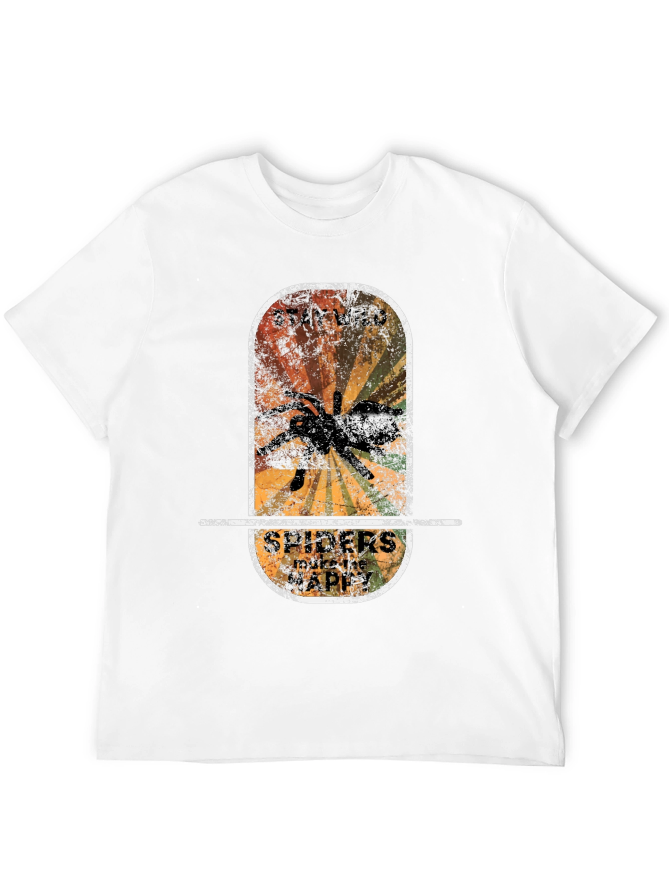 Stay Wild Spiders Make Me Happy Graphic T-Shirt