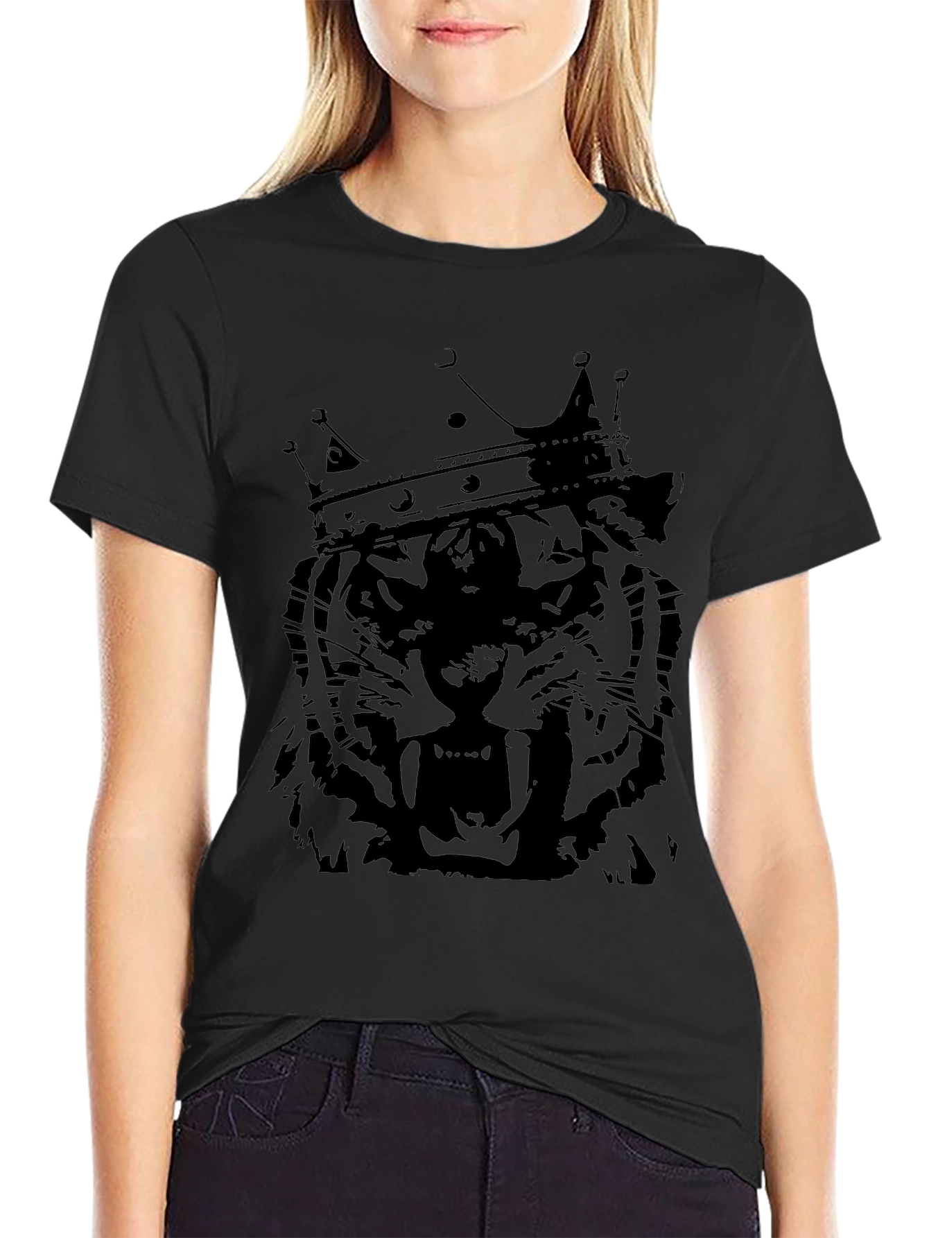 King Tiger Graphic Tee - Black T-Shirt