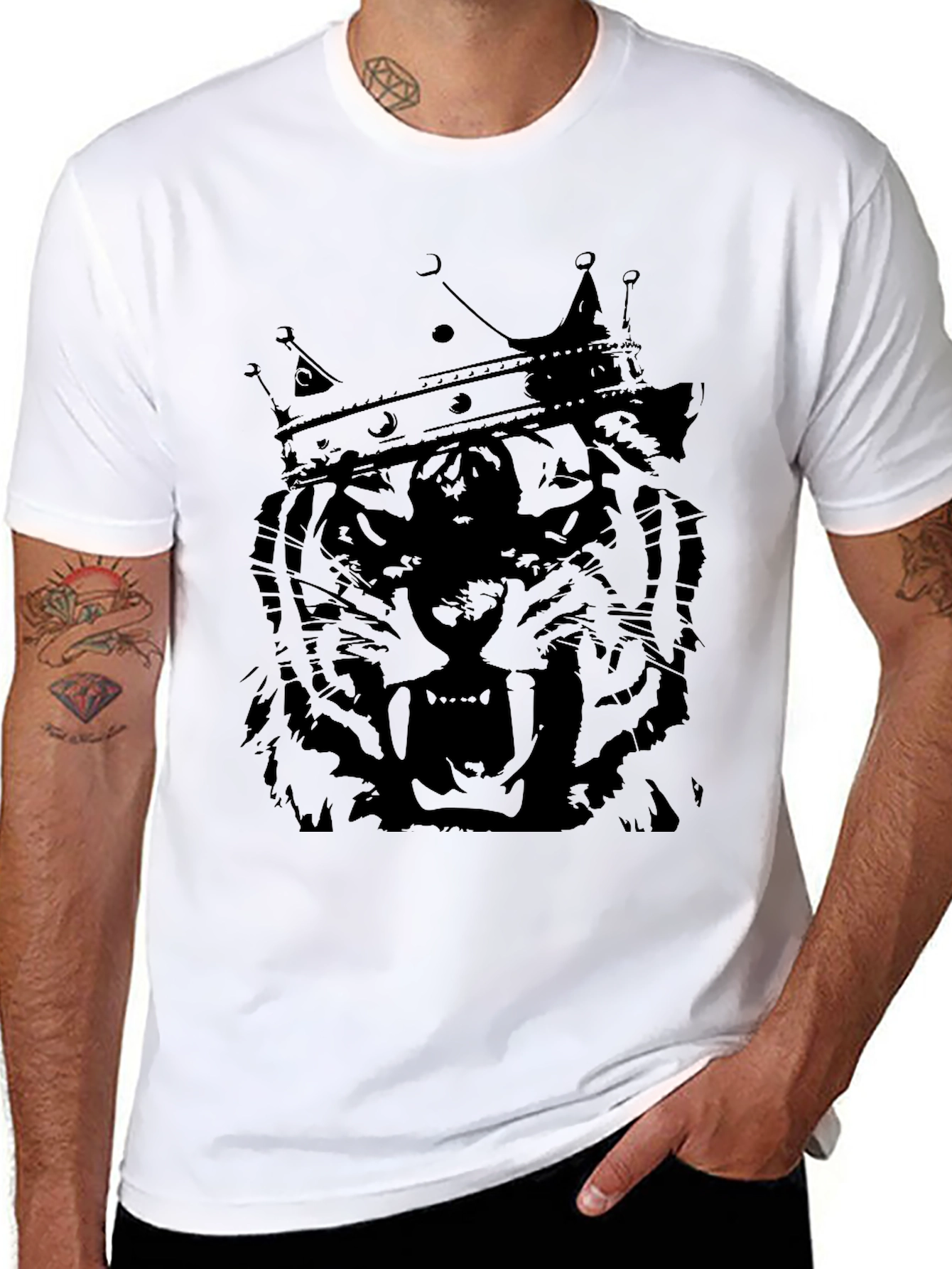 King Tiger Graphic Tee - Black T-Shirt