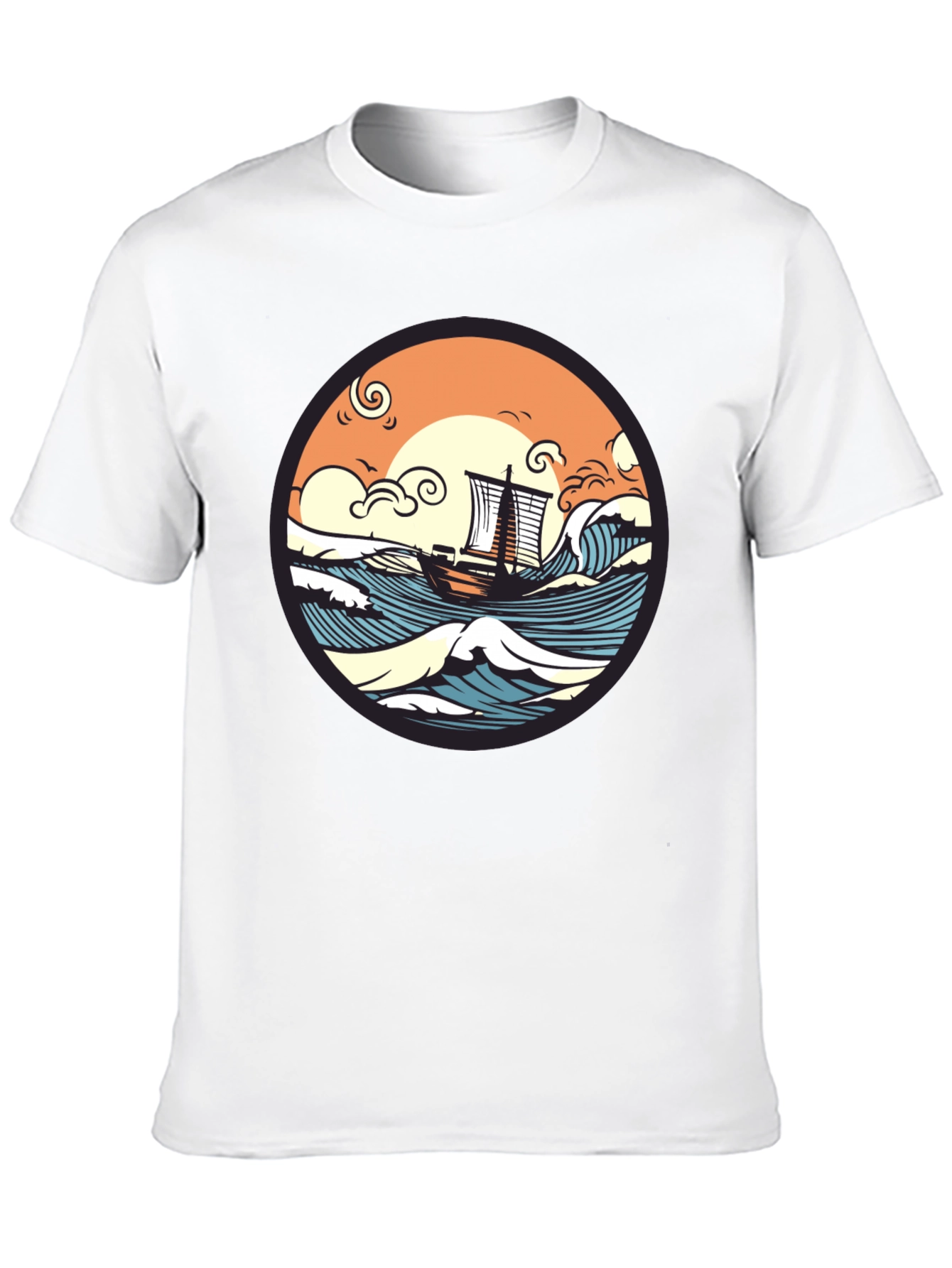 Nautical Graphic Tee - Sailing Adventure