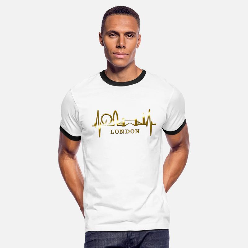 London Skyline Heartbeat England Fan Lover UK Gift