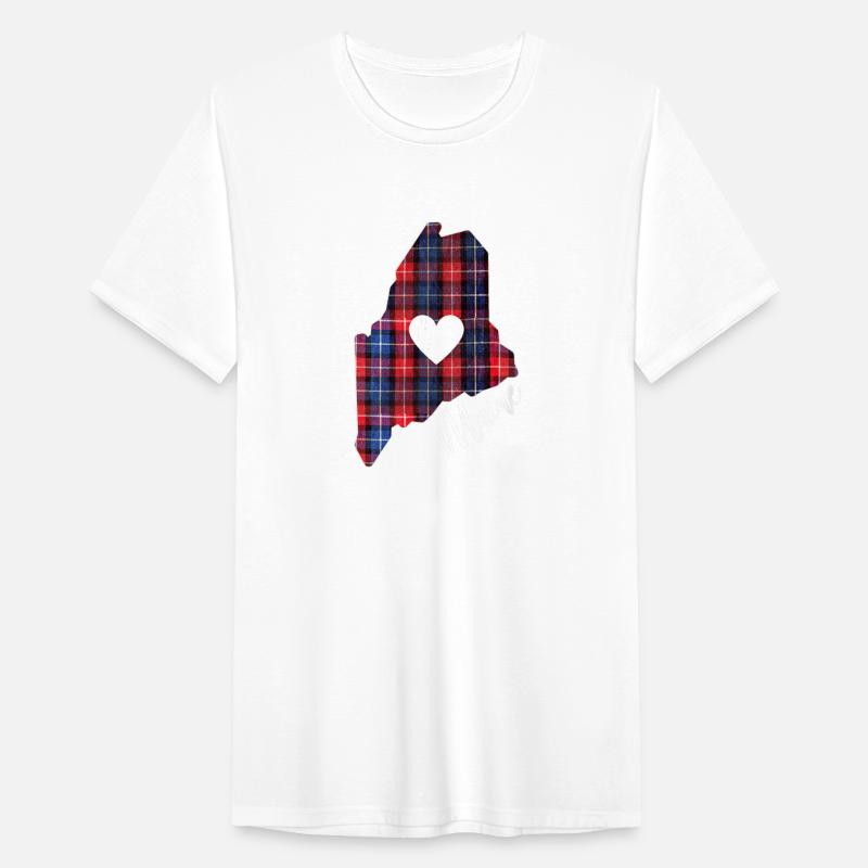 Love State Of Maine In Plaid