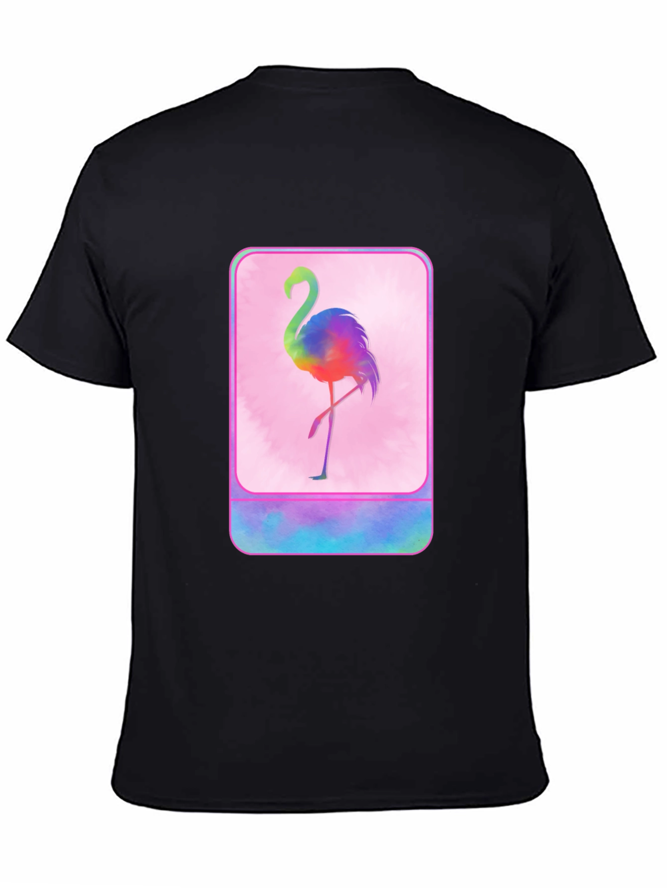 Rainbow Flamingo Graphic T-Shirt