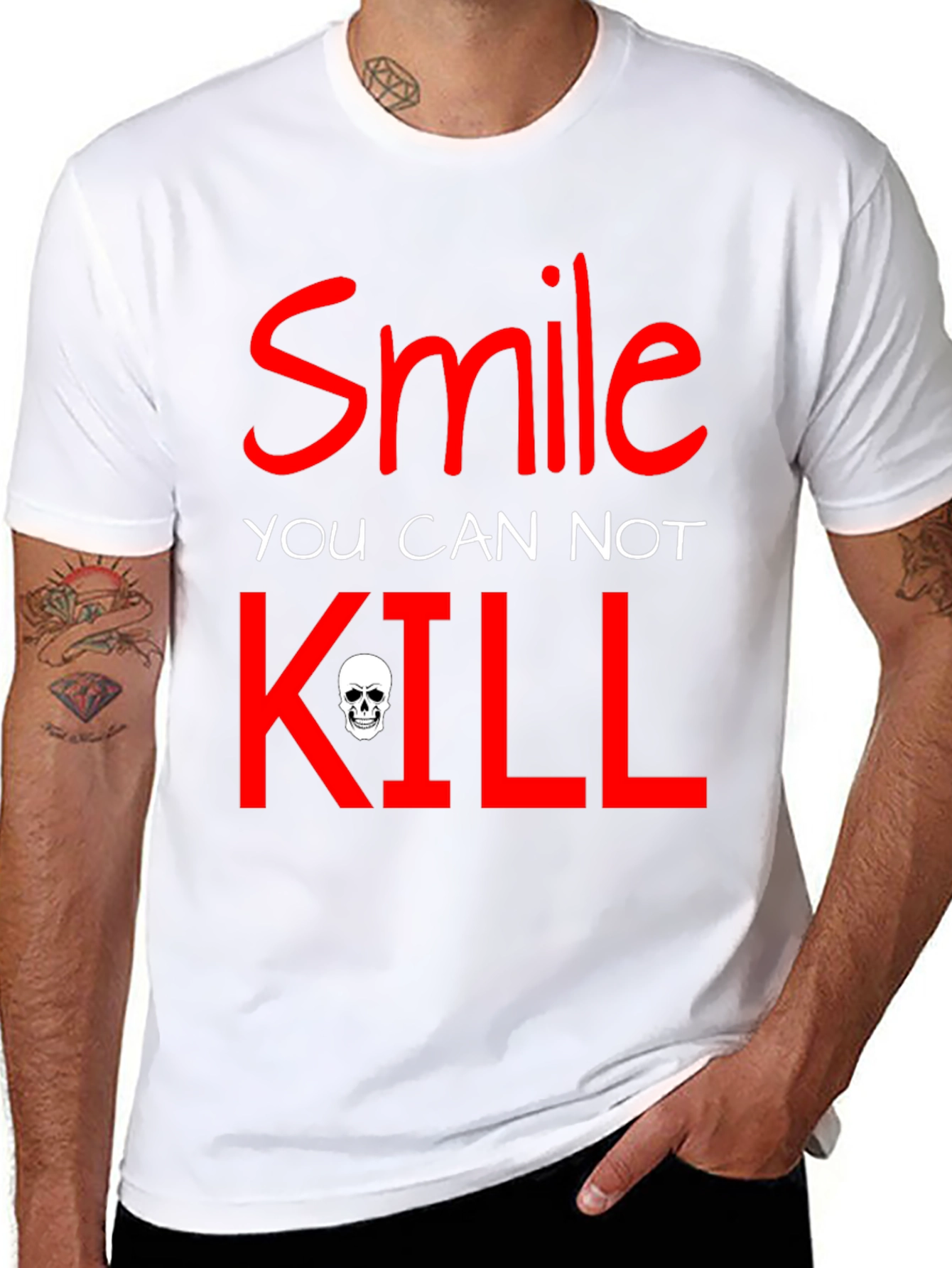 Smile You Cannot Kill Graphic T-Shirt