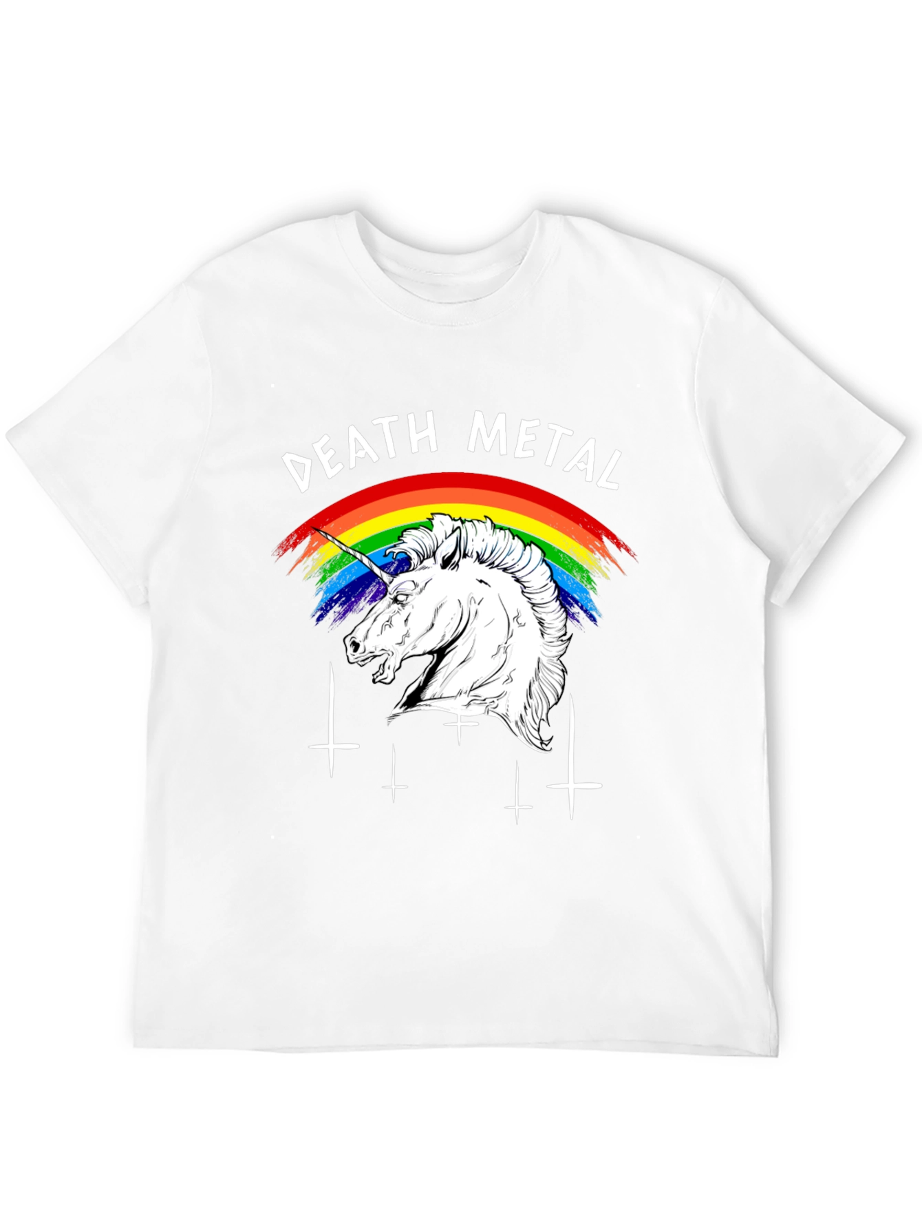 Death Metal Unicorn T-Shirt Black