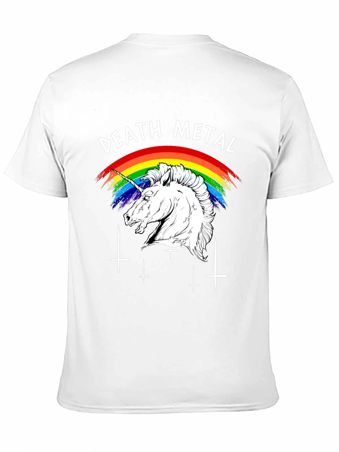 Death Metal Unicorn T-Shirt Black