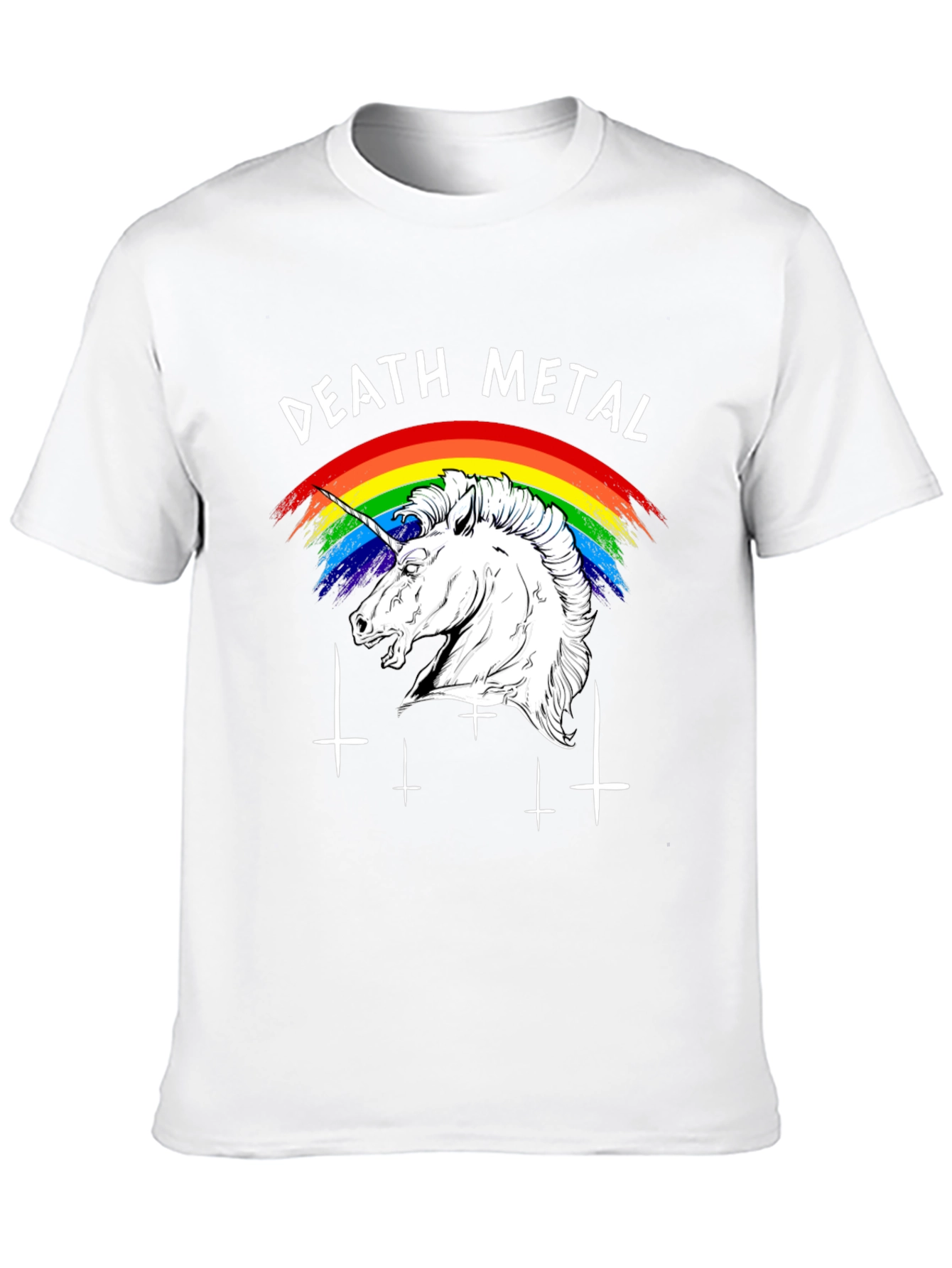 Death Metal Unicorn T-Shirt Black
