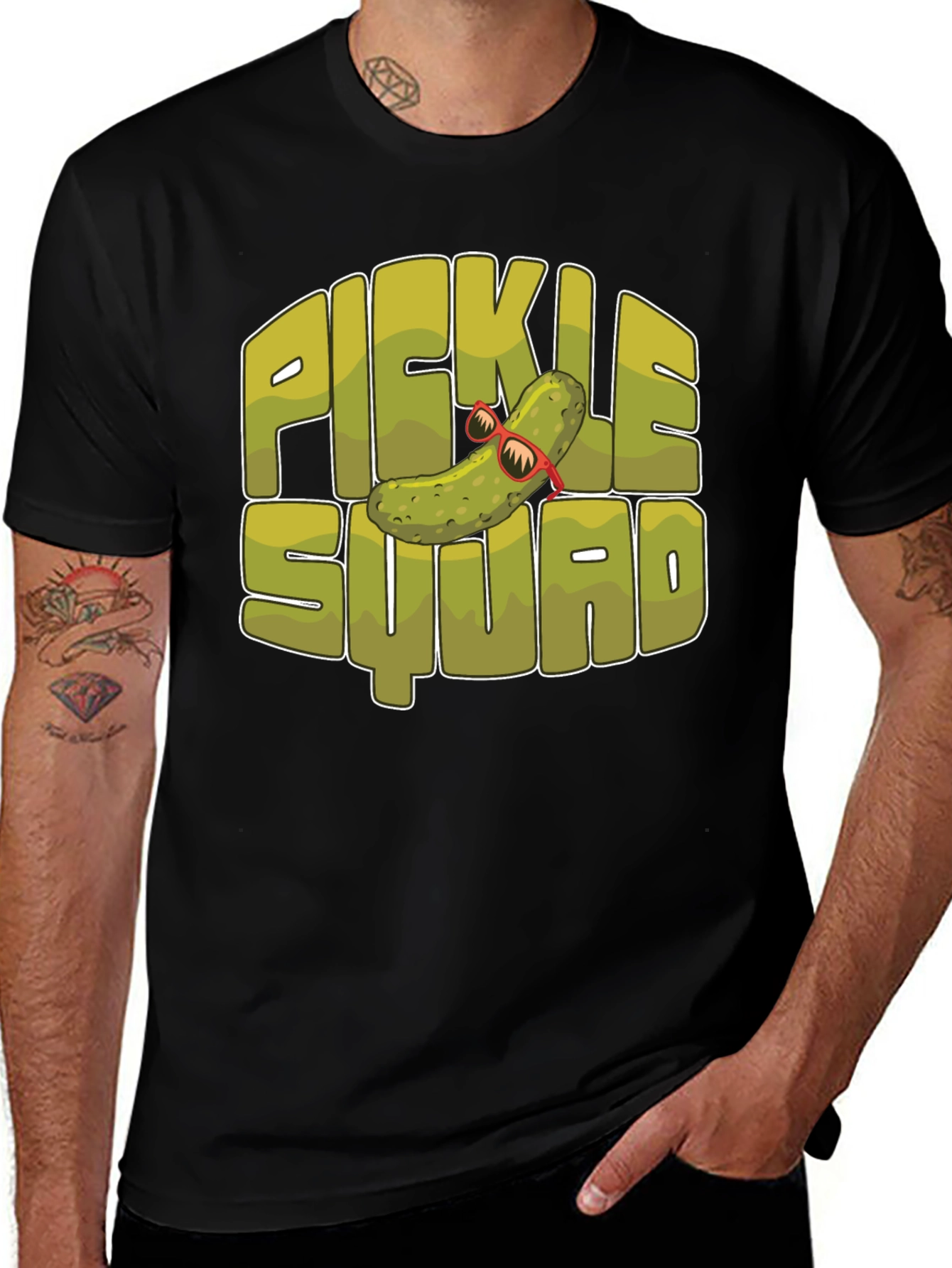 Pickle Squad Graphic T-Shirt - Novelty Tee