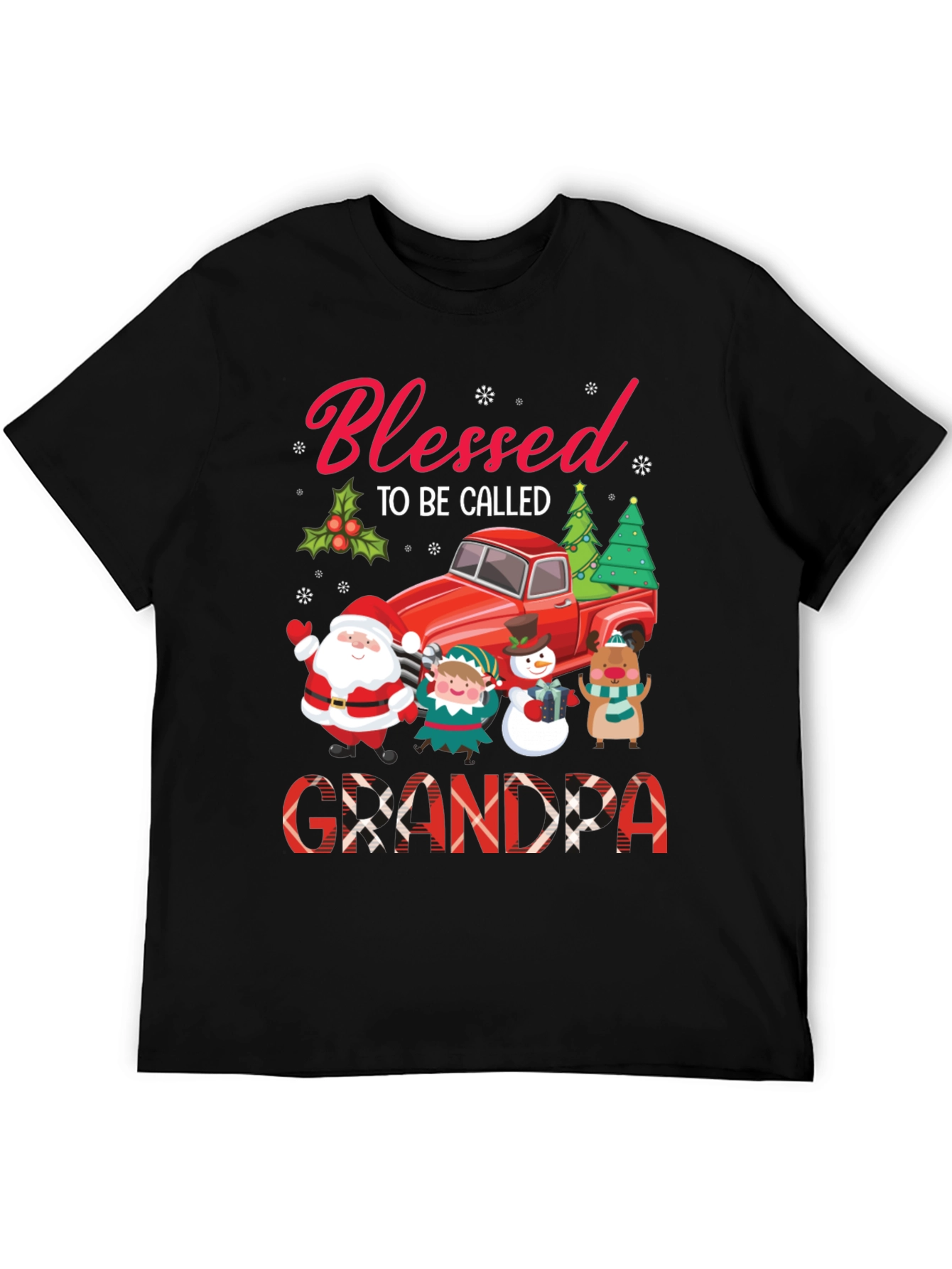 Blessed Grandpa Christmas T-Shirt