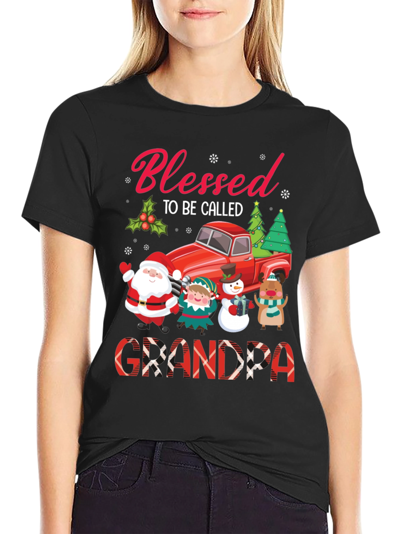 Blessed Grandpa Christmas T-Shirt