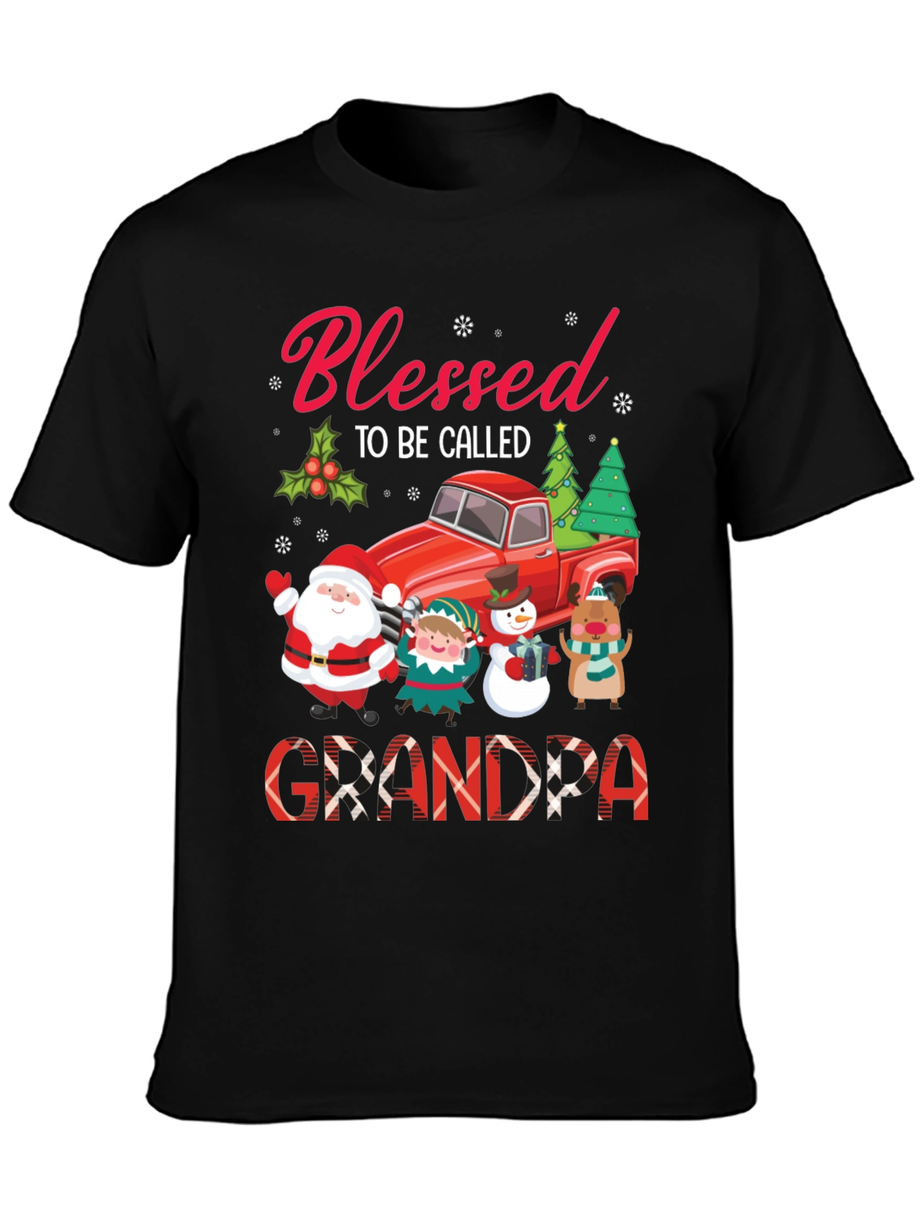 Blessed Grandpa Christmas T-Shirt
