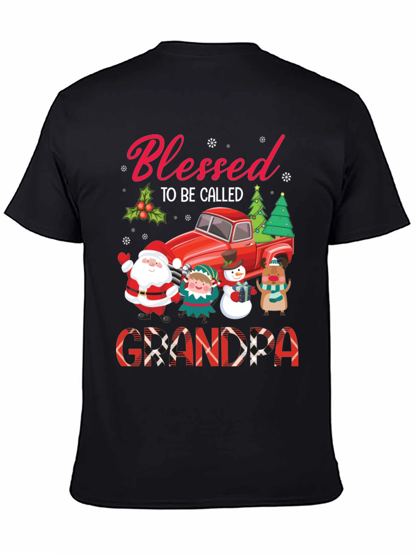 Blessed Grandpa Christmas T-Shirt