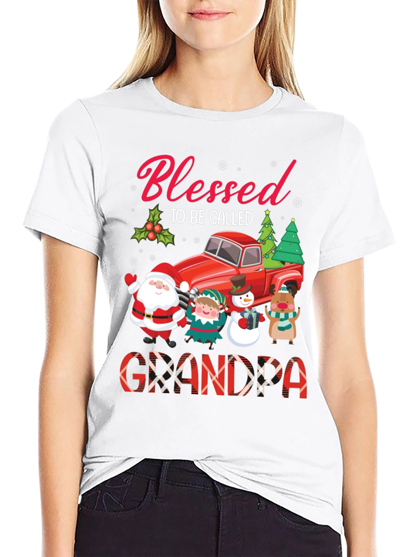 Blessed Grandpa Christmas T-Shirt