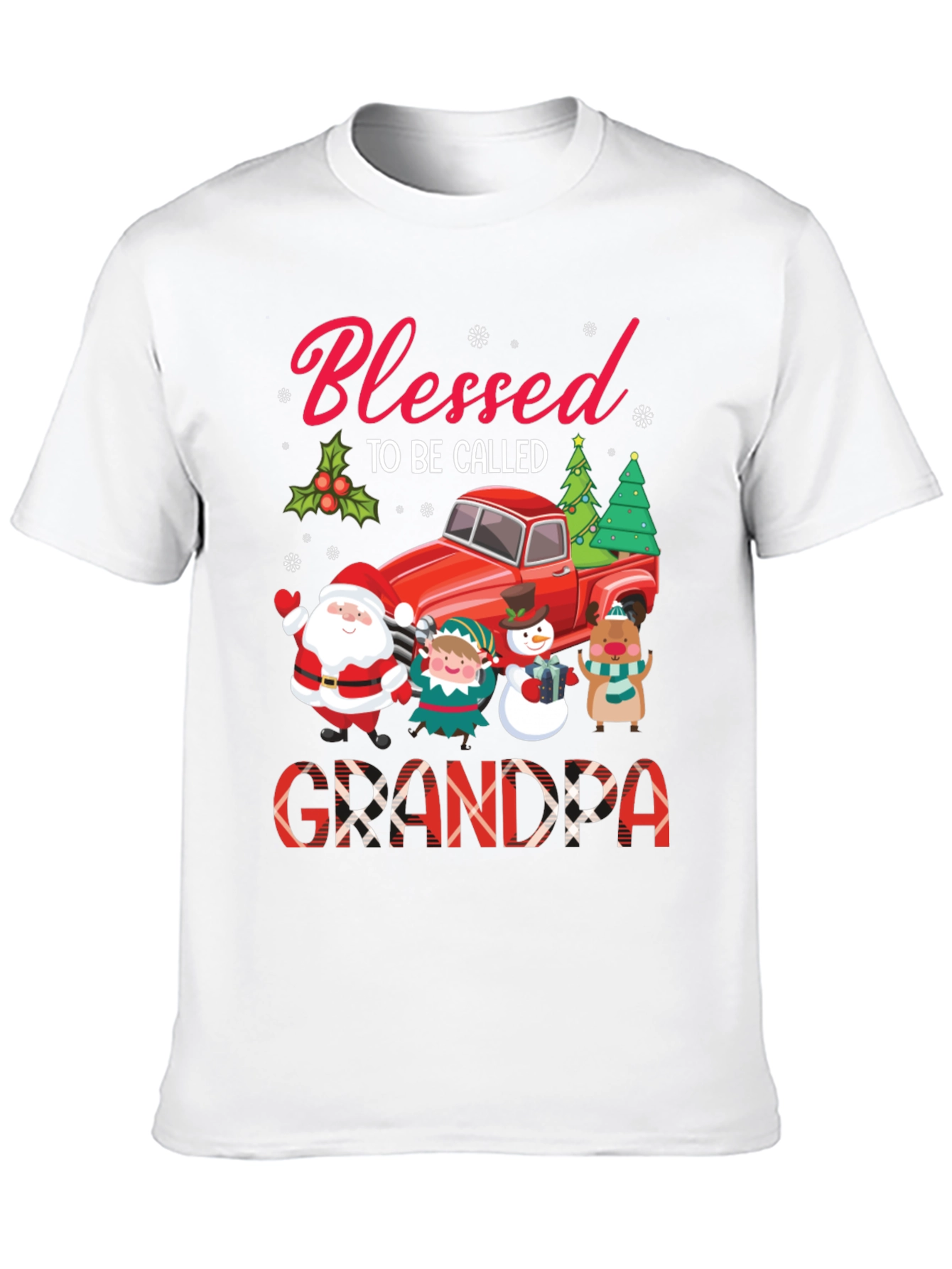 Blessed Grandpa Christmas T-Shirt