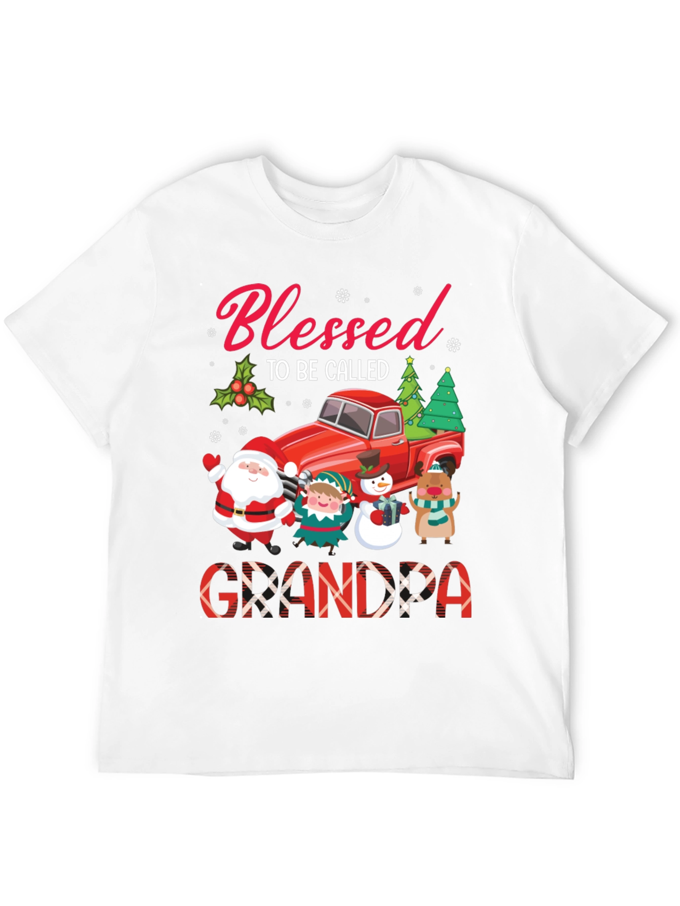 Blessed Grandpa Christmas T-Shirt
