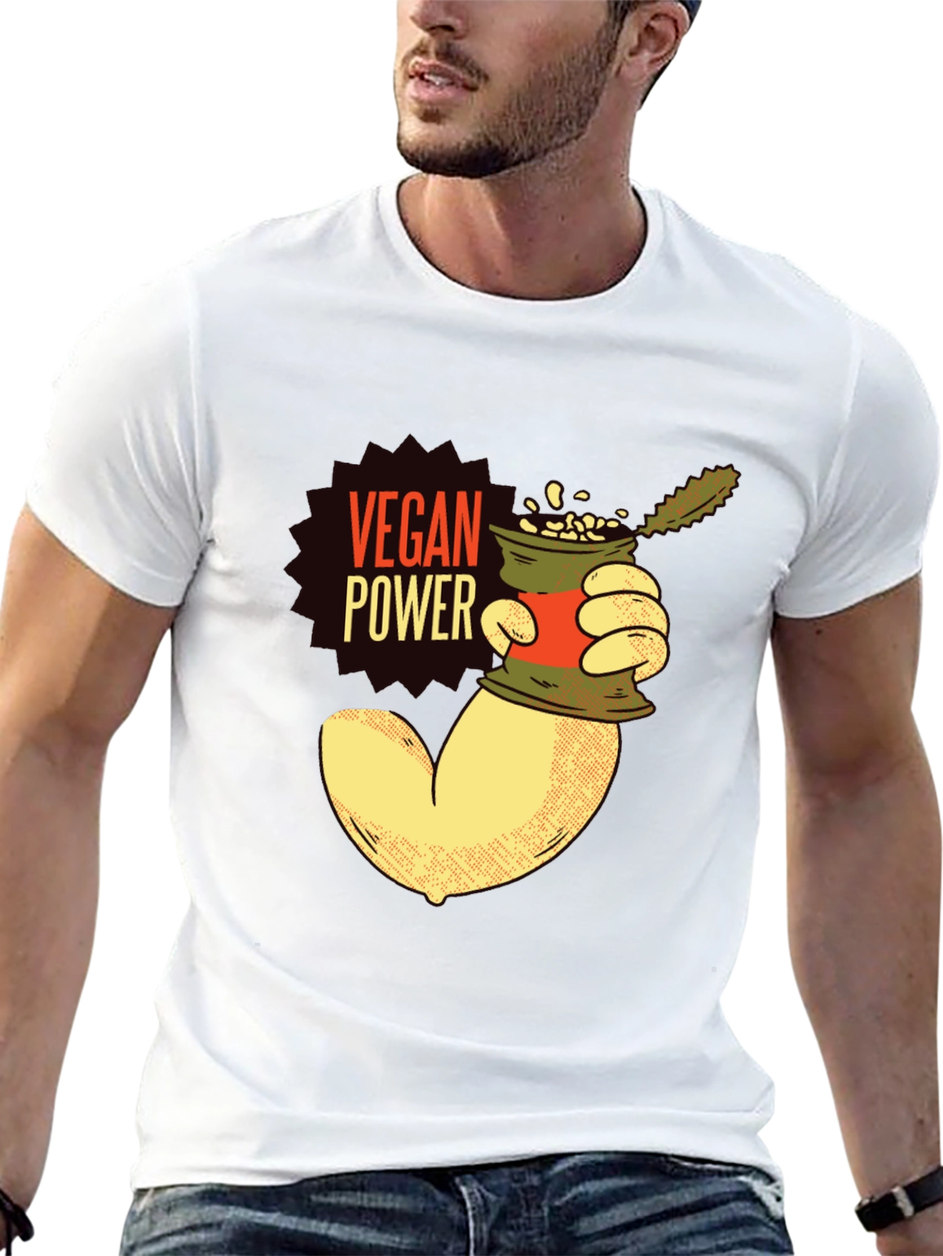 Vegan Power T-Shirt - Plant-Based Muscle Tee
