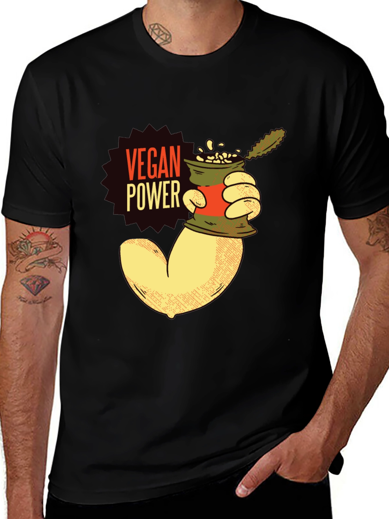 Vegan Power T-Shirt - Plant-Based Muscle Tee
