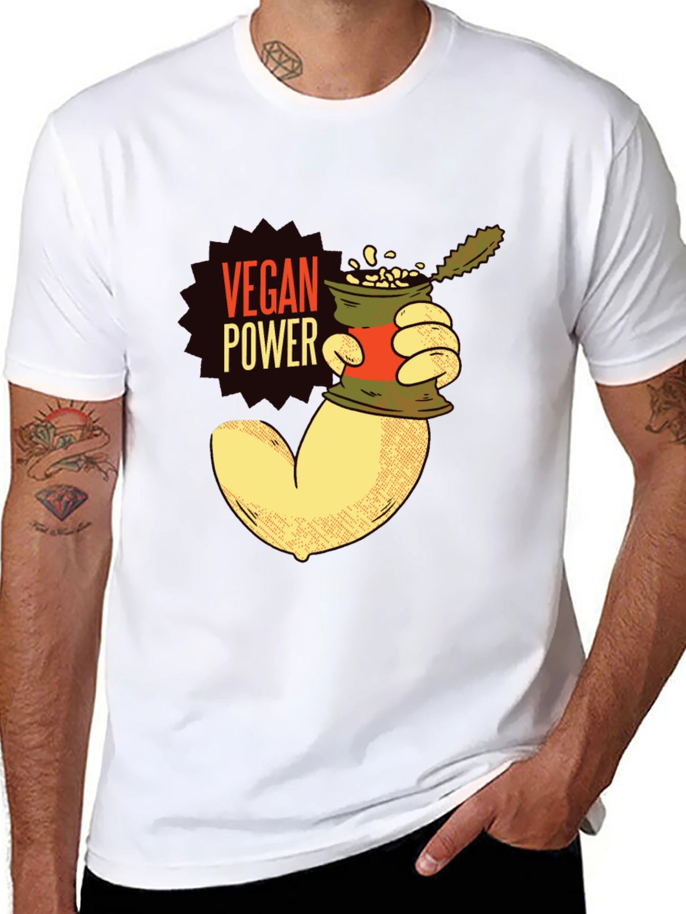 Vegan Power T-Shirt - Plant-Based Muscle Tee