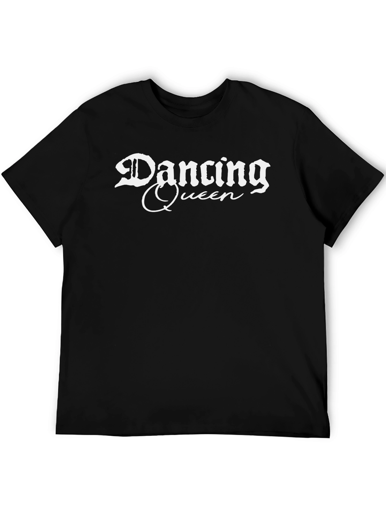 Dancing Queen T-Shirt - Black Cotton Blend