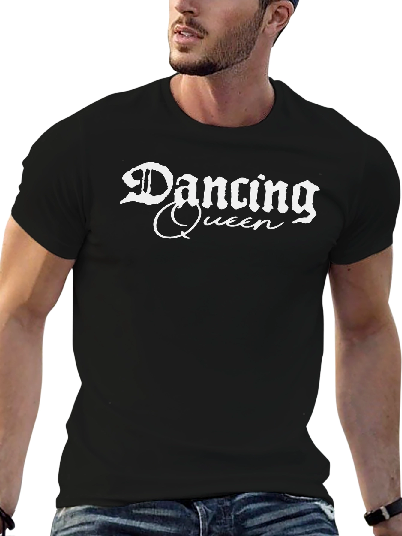 Dancing Queen T-Shirt - Black Cotton Blend