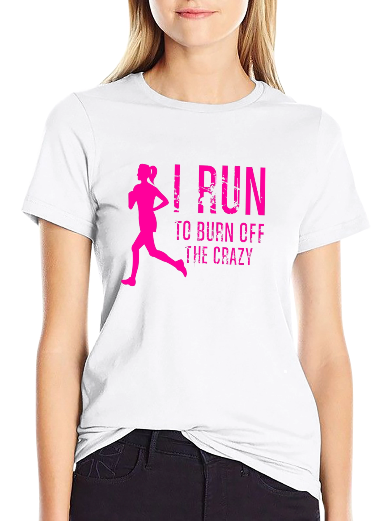 I Run To Burn Off The Crazy Graphic Tee